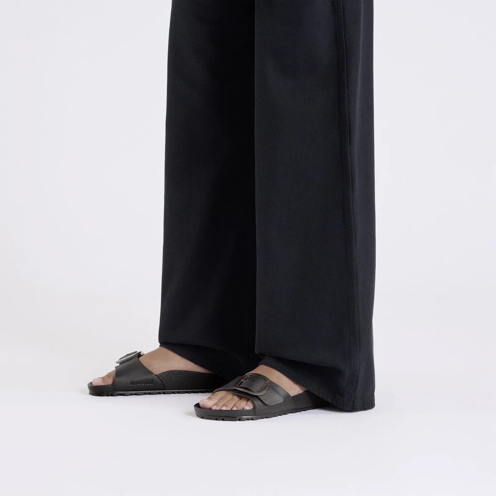 Birkenstock Madrid Big Buckle EVA Slide Sandal (Women) - Black - Image 6