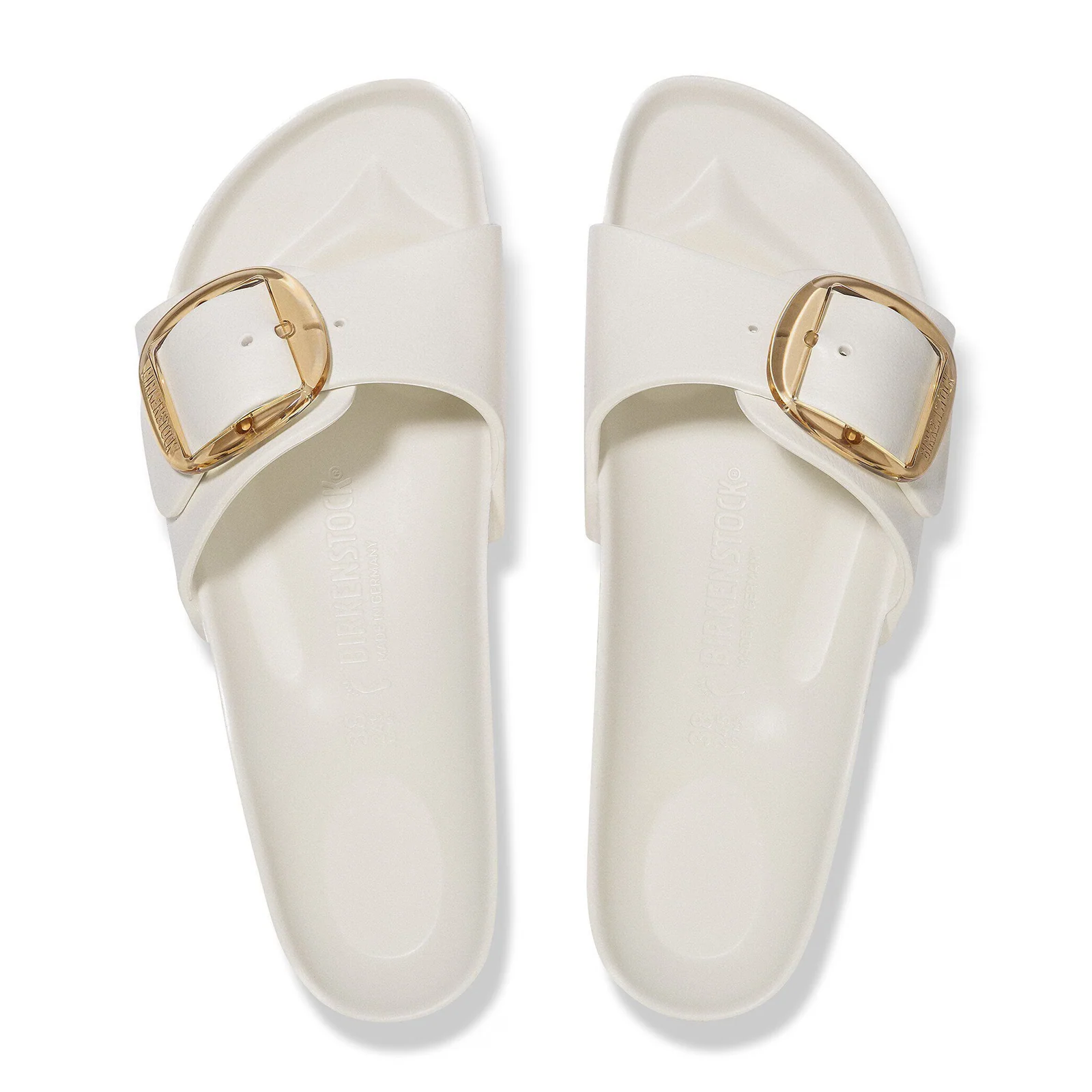 Birkenstock Madrid Big Buckle EVA Slide Sandal (Women) - Eggshell - Image 2