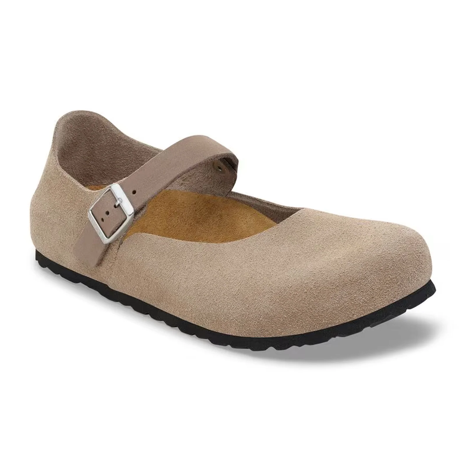 Birkenstock Mantova Mary Jane Flat (Women) - Taupe Suede