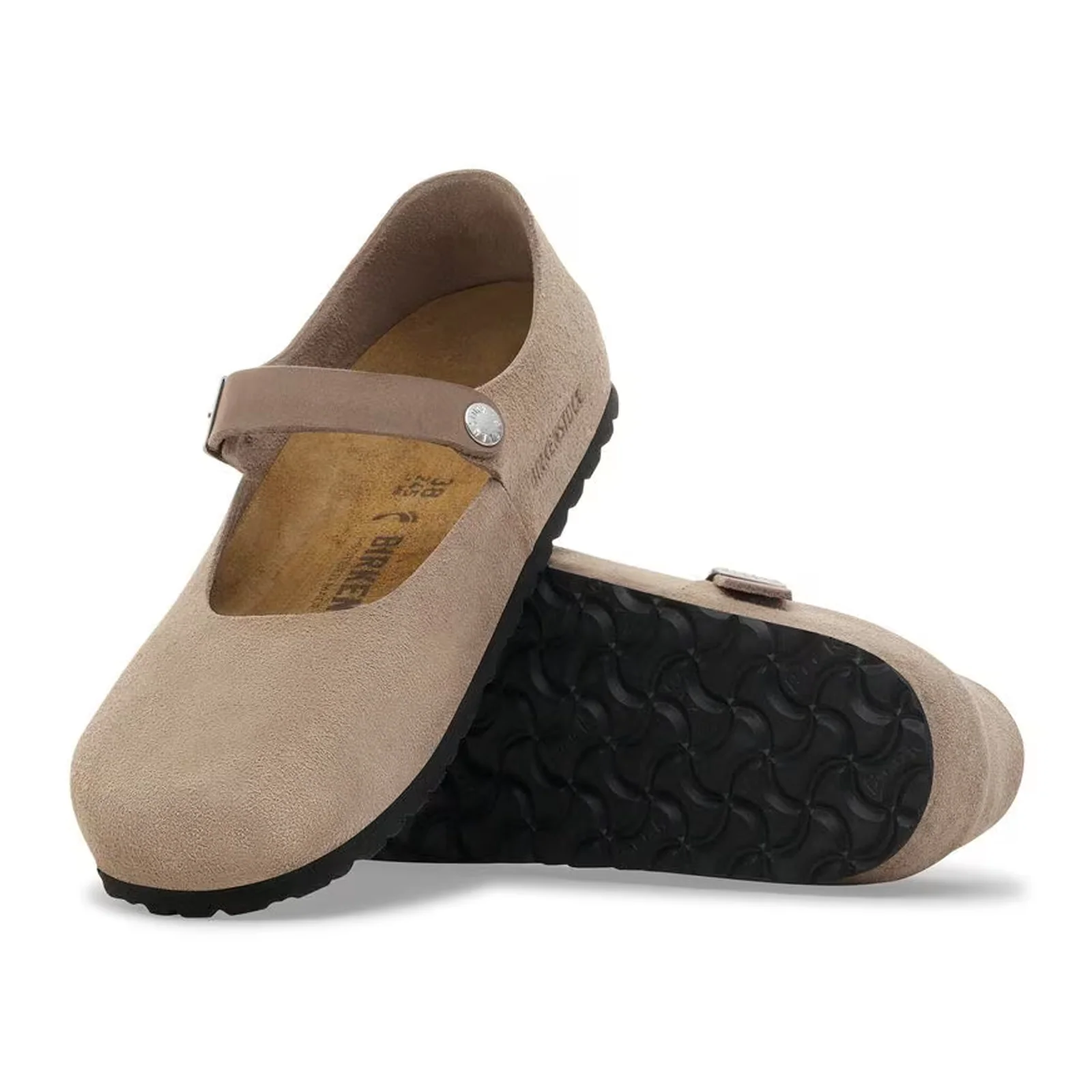 Birkenstock Mantova Mary Jane Flat (Women) - Taupe Suede - Image 3