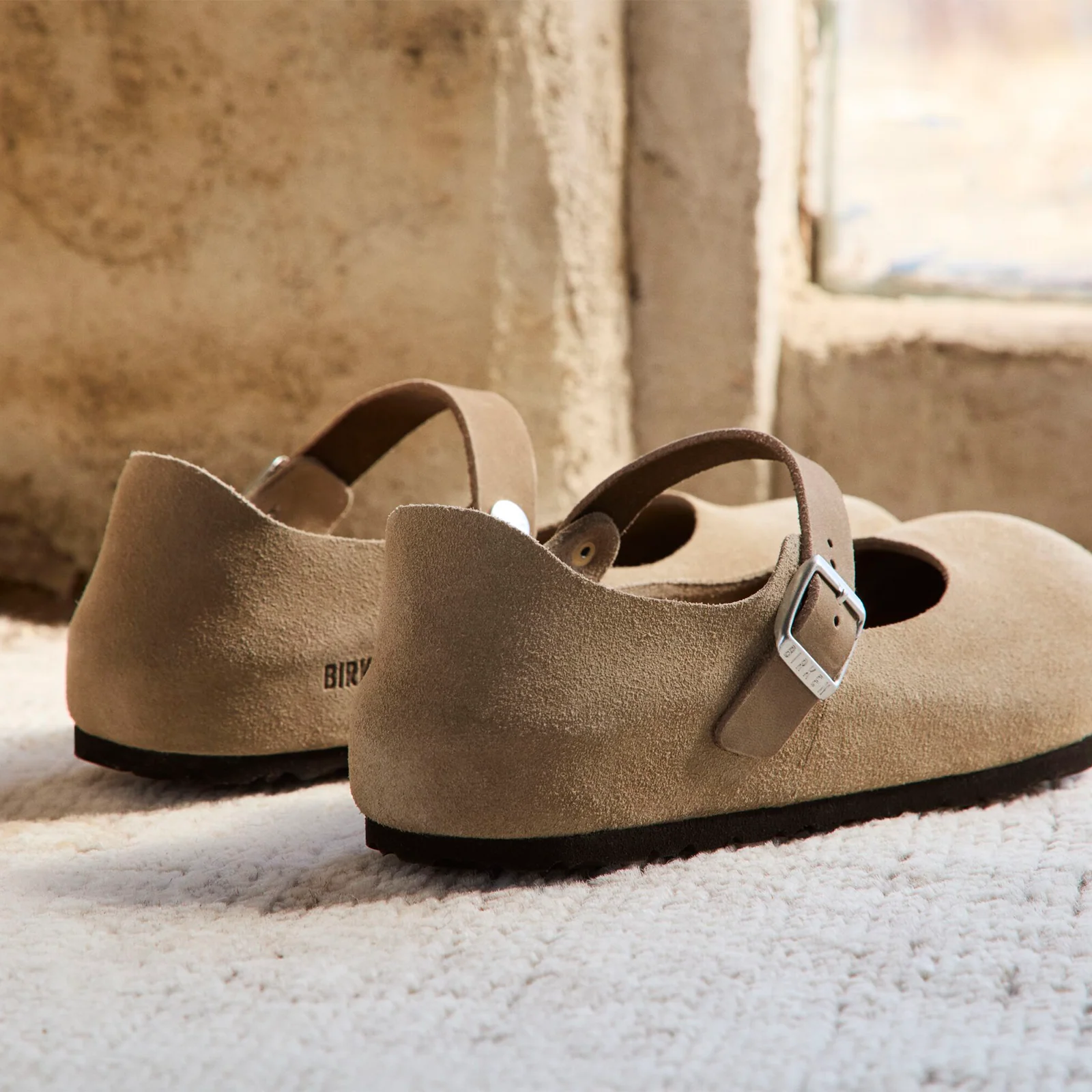 Birkenstock Mantova Mary Jane Flat (Women) - Taupe Suede - Image 6