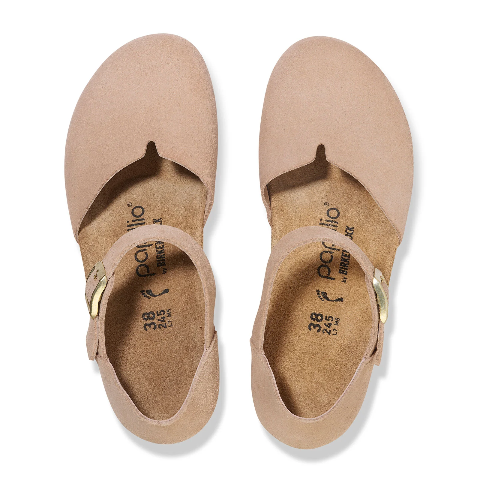 Birkenstock Mary Narrow Wedge Sandal (Women) - Warm Sand Suede - Image 2