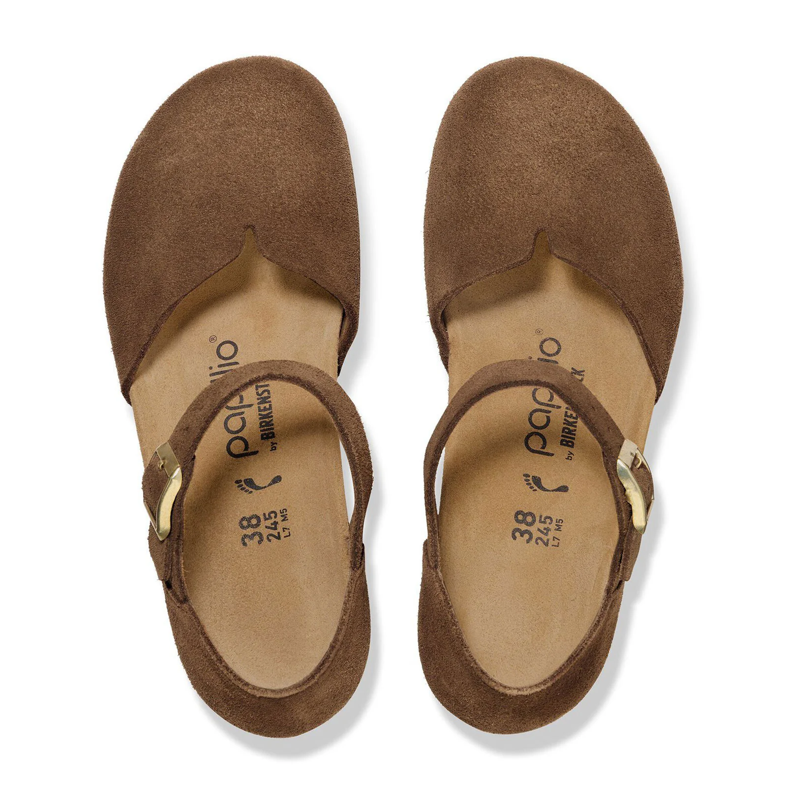Birkenstock Mary Wedge Sandal (Women) - Dark Tea Suede - Image 5