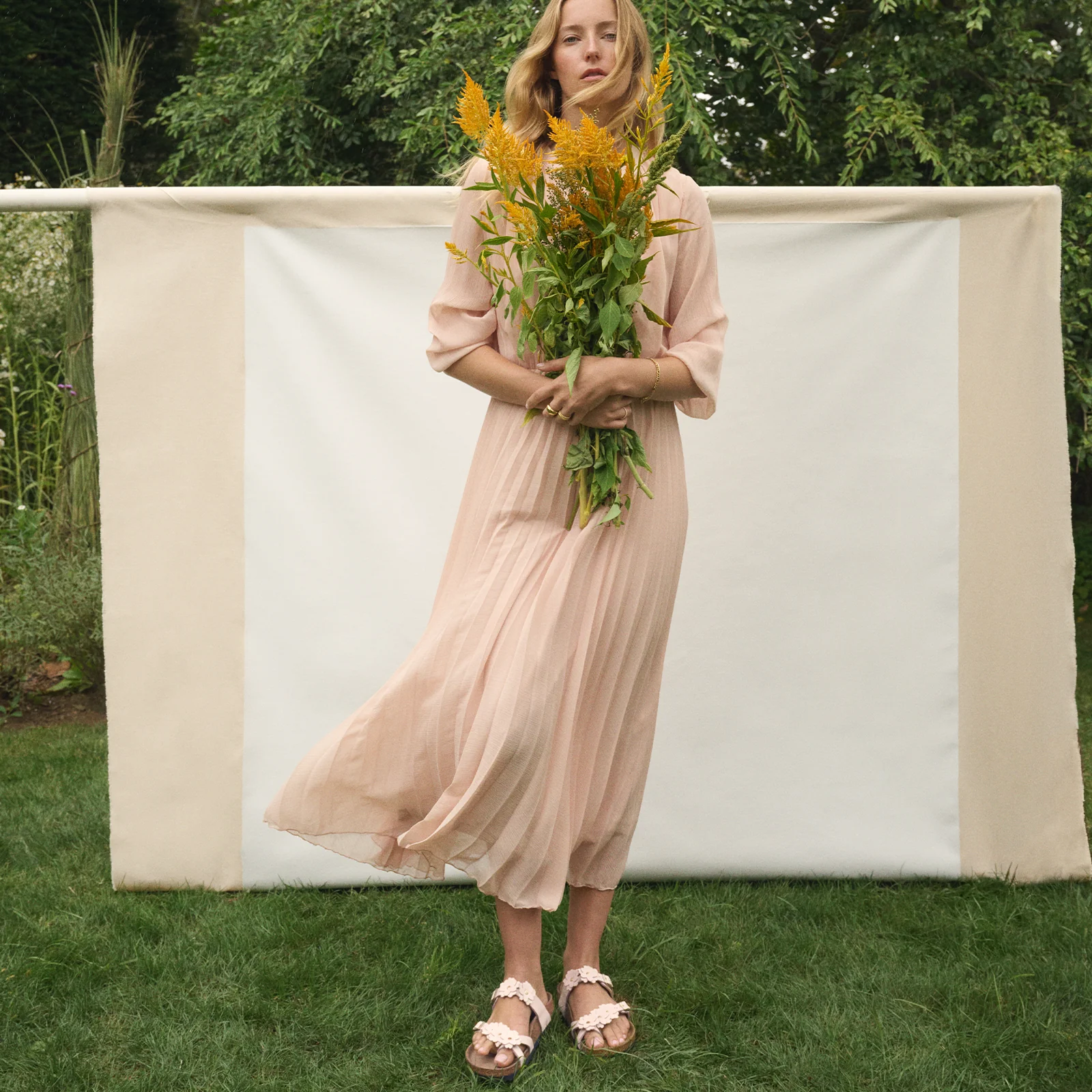 Birkenstock Mayari Flowers Sandal (Women) - Light Rose Leather - Image 10