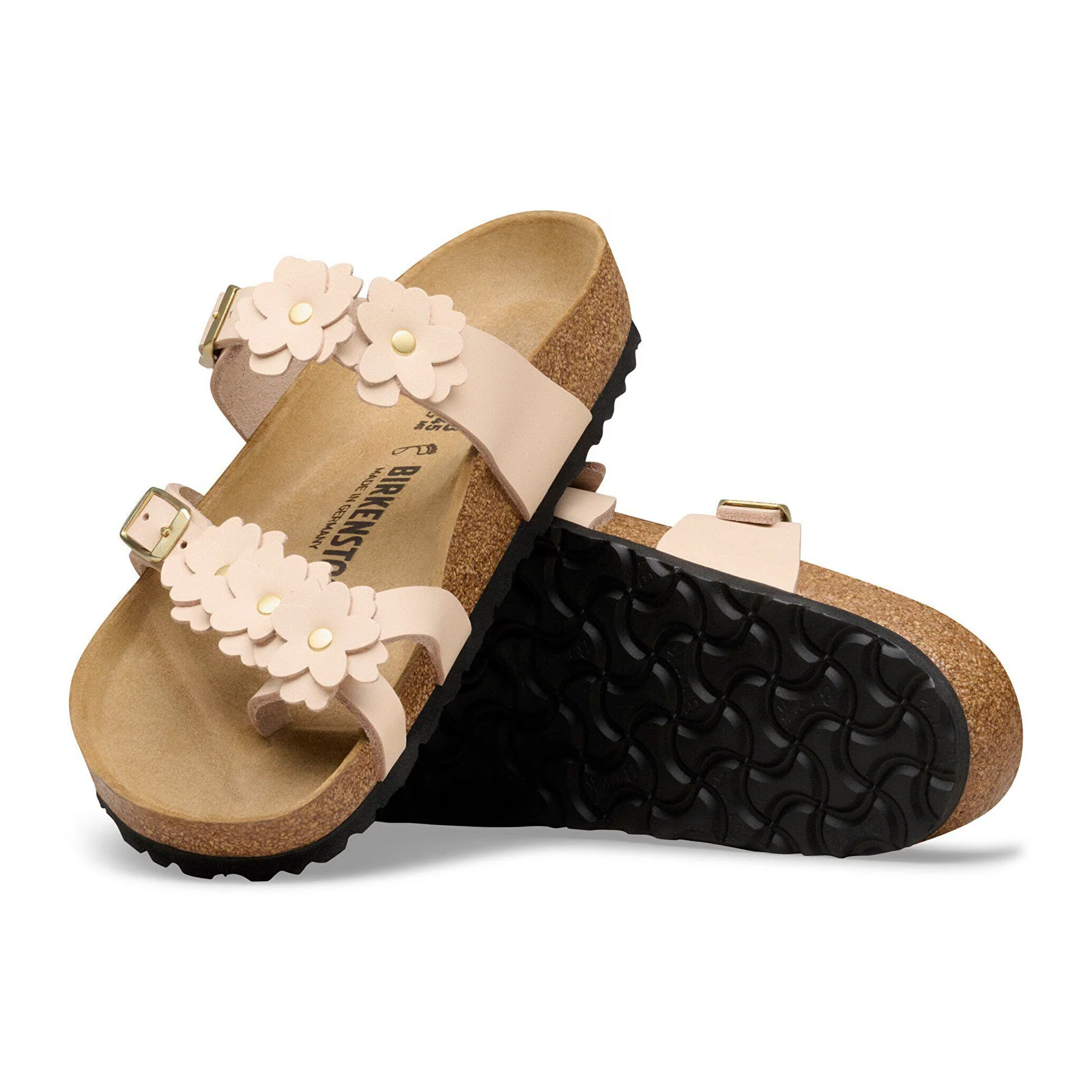 Birkenstock Mayari Flowers Sandal (Women) - Light Rose Leather - Image 3