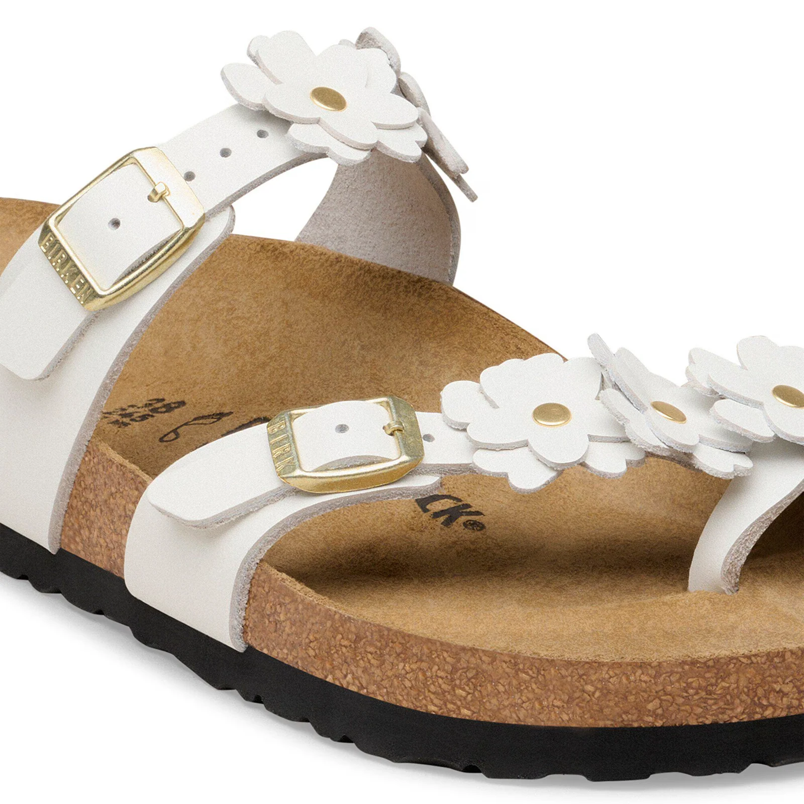 Birkenstock Mayari Flowers Sandal (Women) - White Leather - Image 5