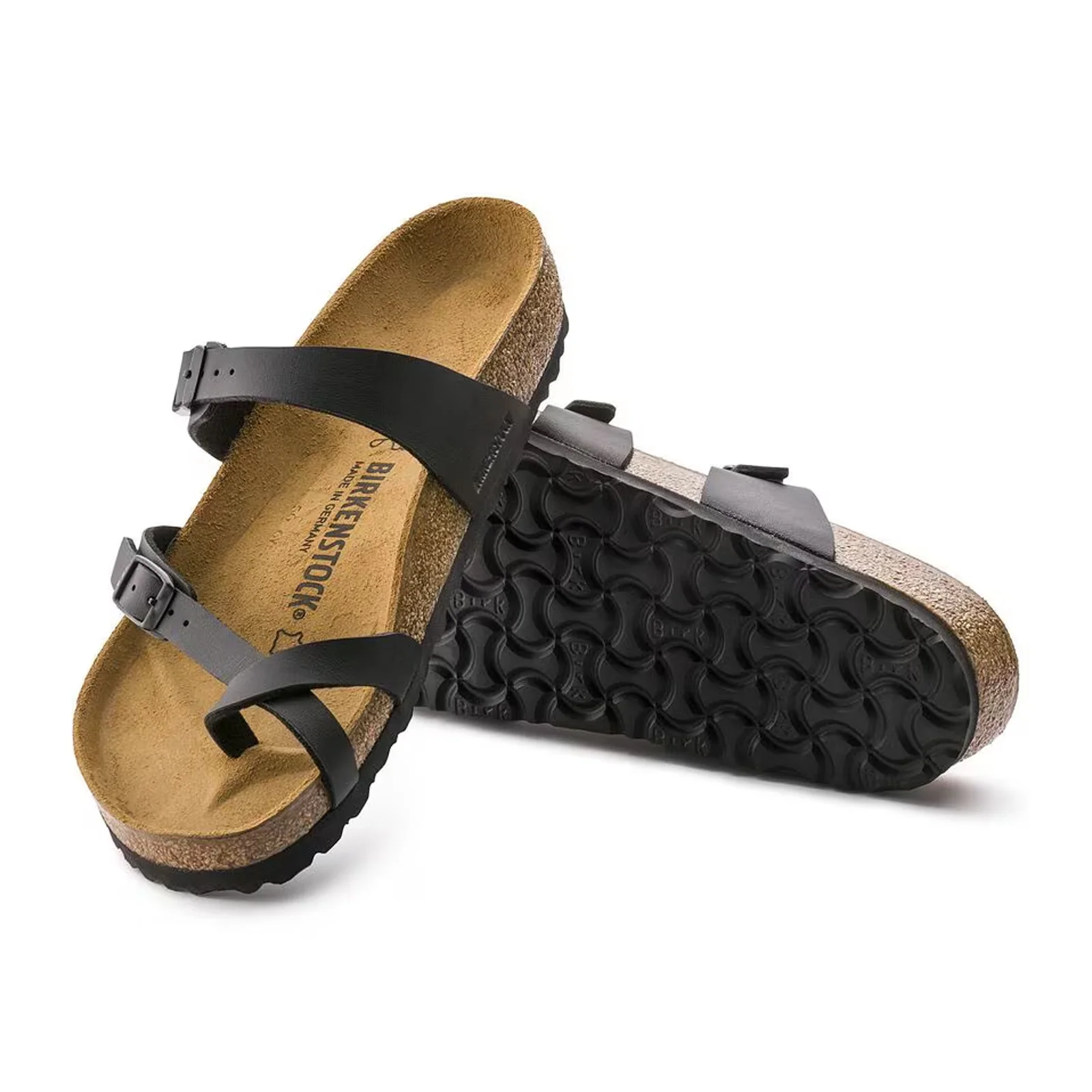 Birkenstock Mayari Narrow Sandal (Women) - Black Birko-Flor - Image 3