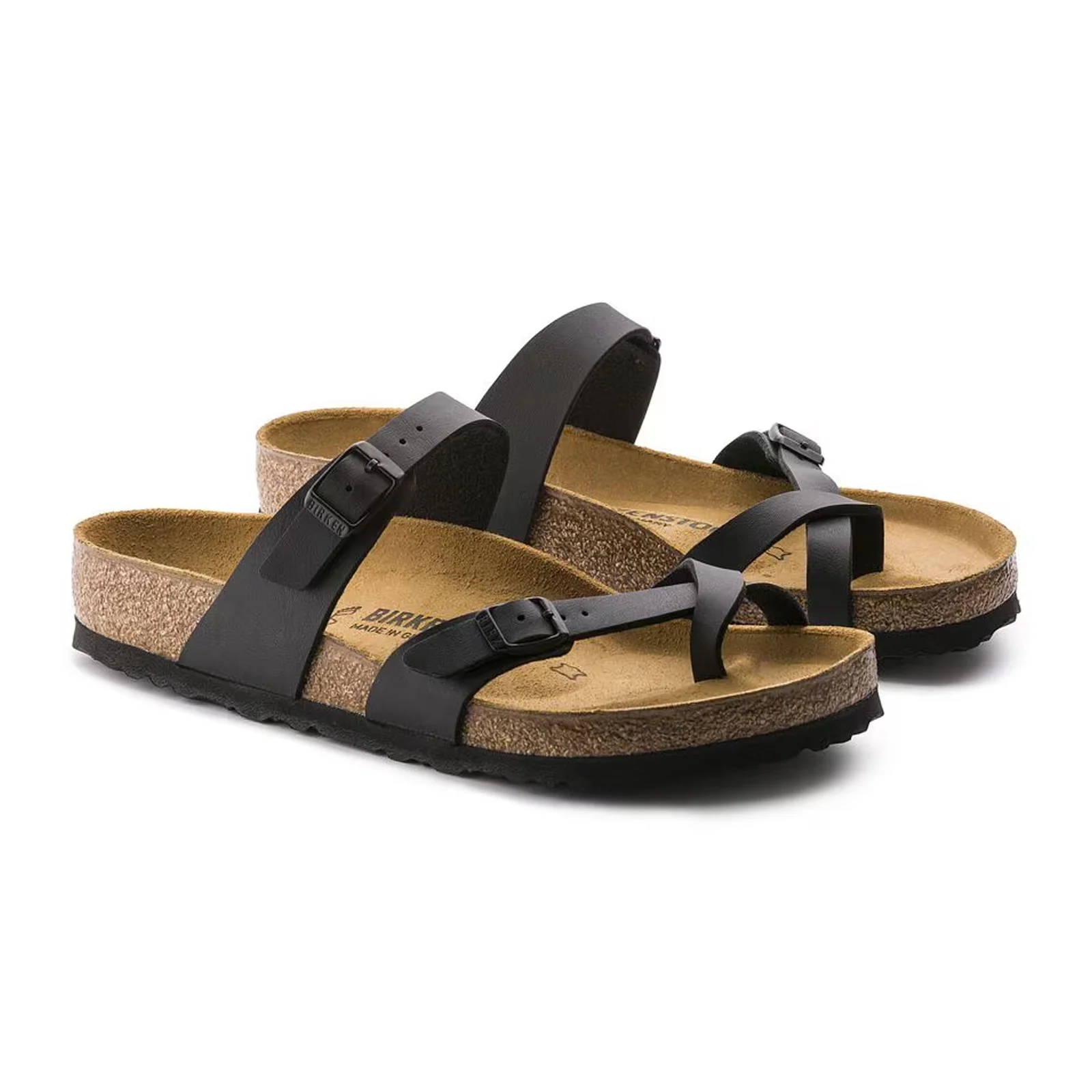 Birkenstock Mayari Narrow Sandal (Women) - Black Birko-Flor - Image 4