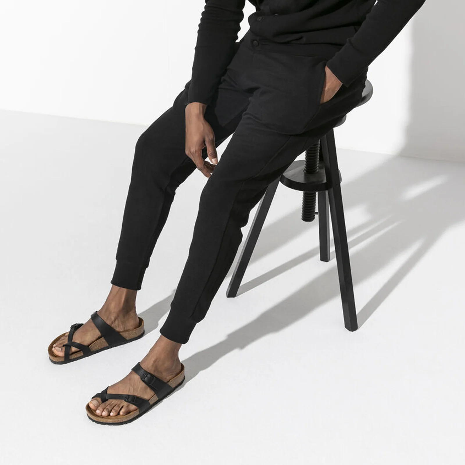 Birkenstock Mayari Narrow Sandal (Women) - Black Birko-Flor - Image 6