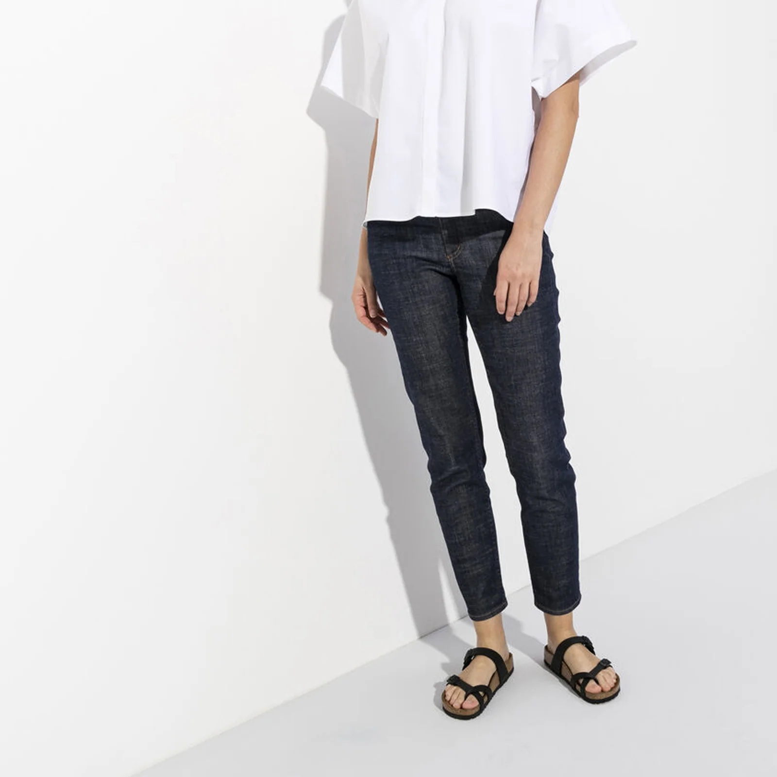 Birkenstock Mayari Narrow Sandal (Women) - Black Birko-Flor - Image 7