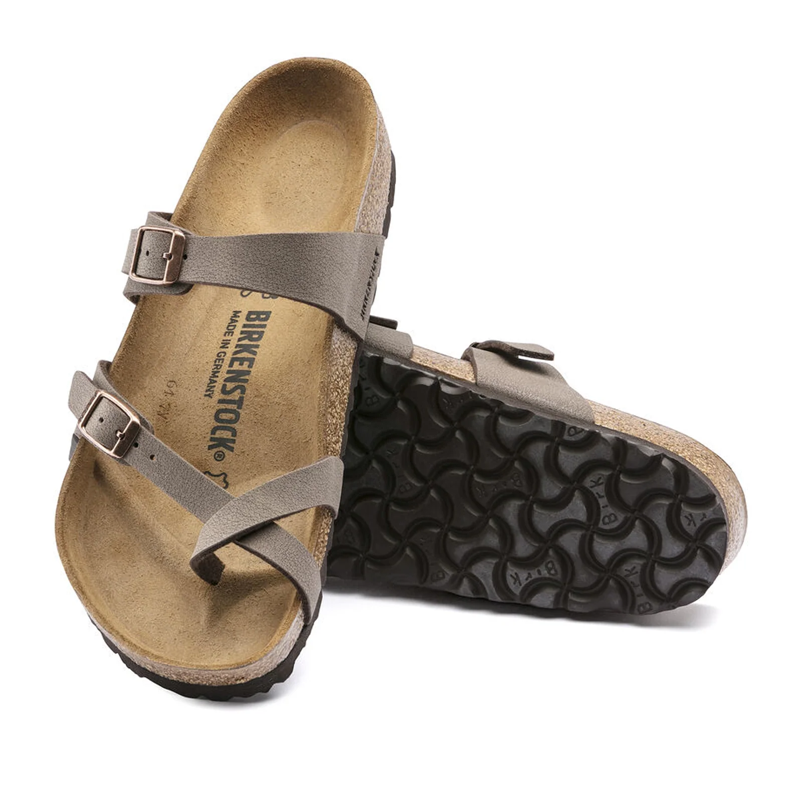 Birkenstock Mayari Narrow Sandal (Women) - Mocha Birkibuc - Image 3