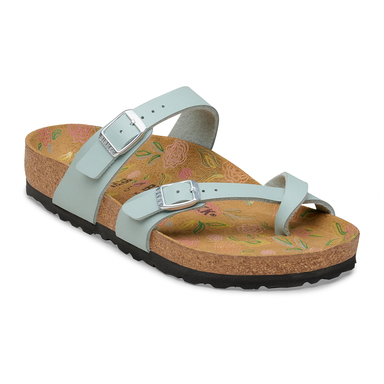 Birkenstock Mayari Sandal (Women) - Flowers Pure Sage Birko-Flor