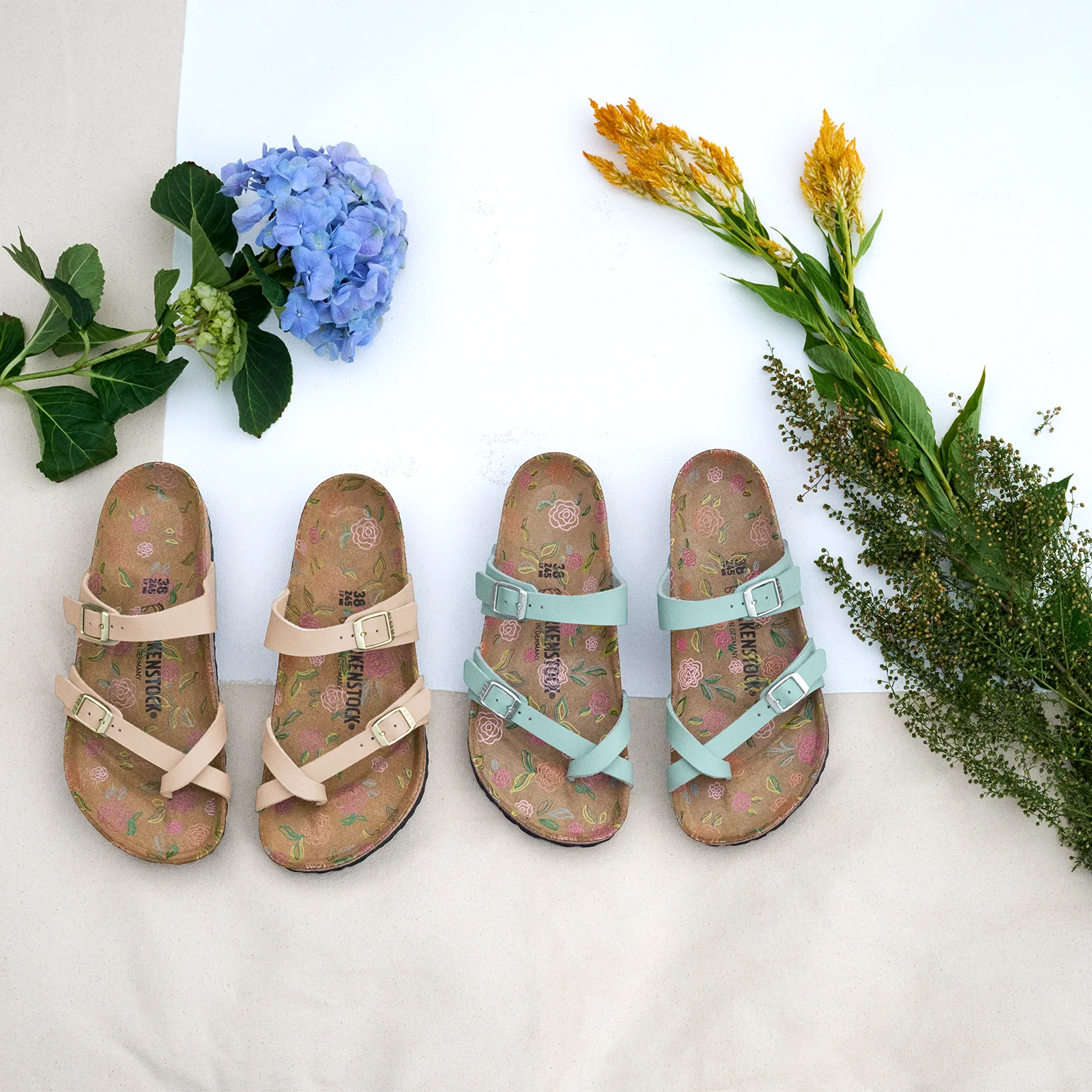 Birkenstock Mayari Sandal (Women) - Flowers Pure Sage Birko-Flor - Image 11
