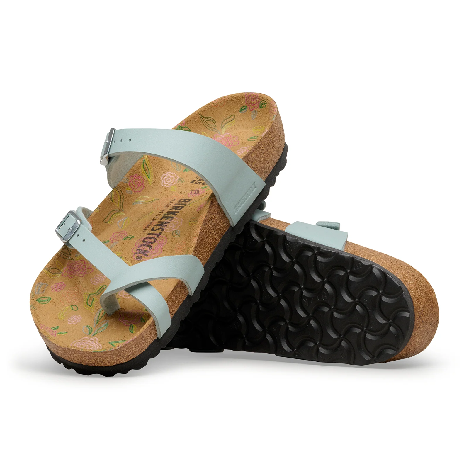 Birkenstock Mayari Sandal (Women) - Flowers Pure Sage Birko-Flor - Image 3