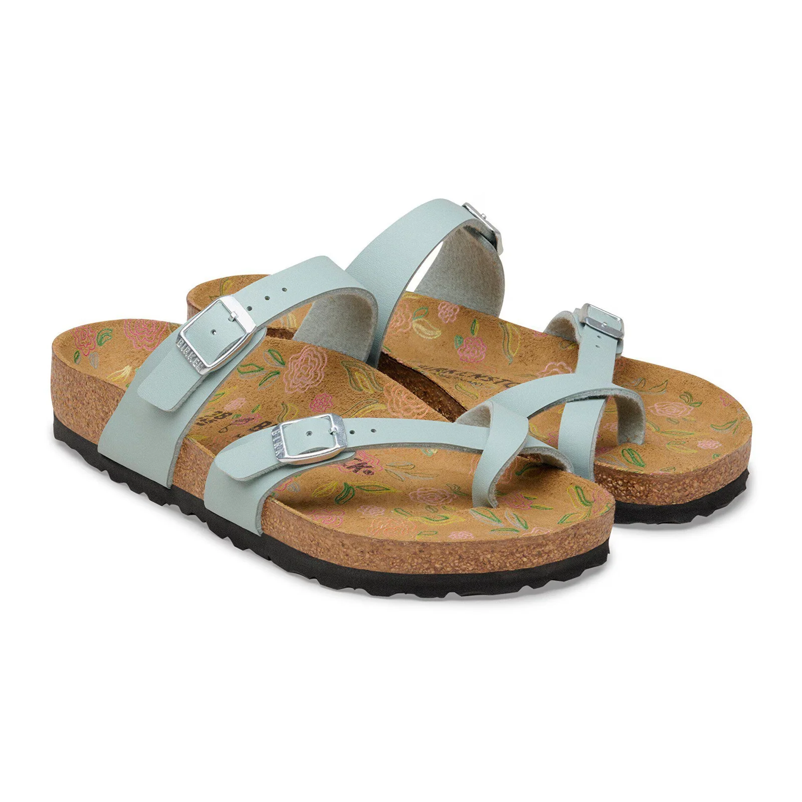Birkenstock Mayari Sandal (Women) - Flowers Pure Sage Birko-Flor - Image 4