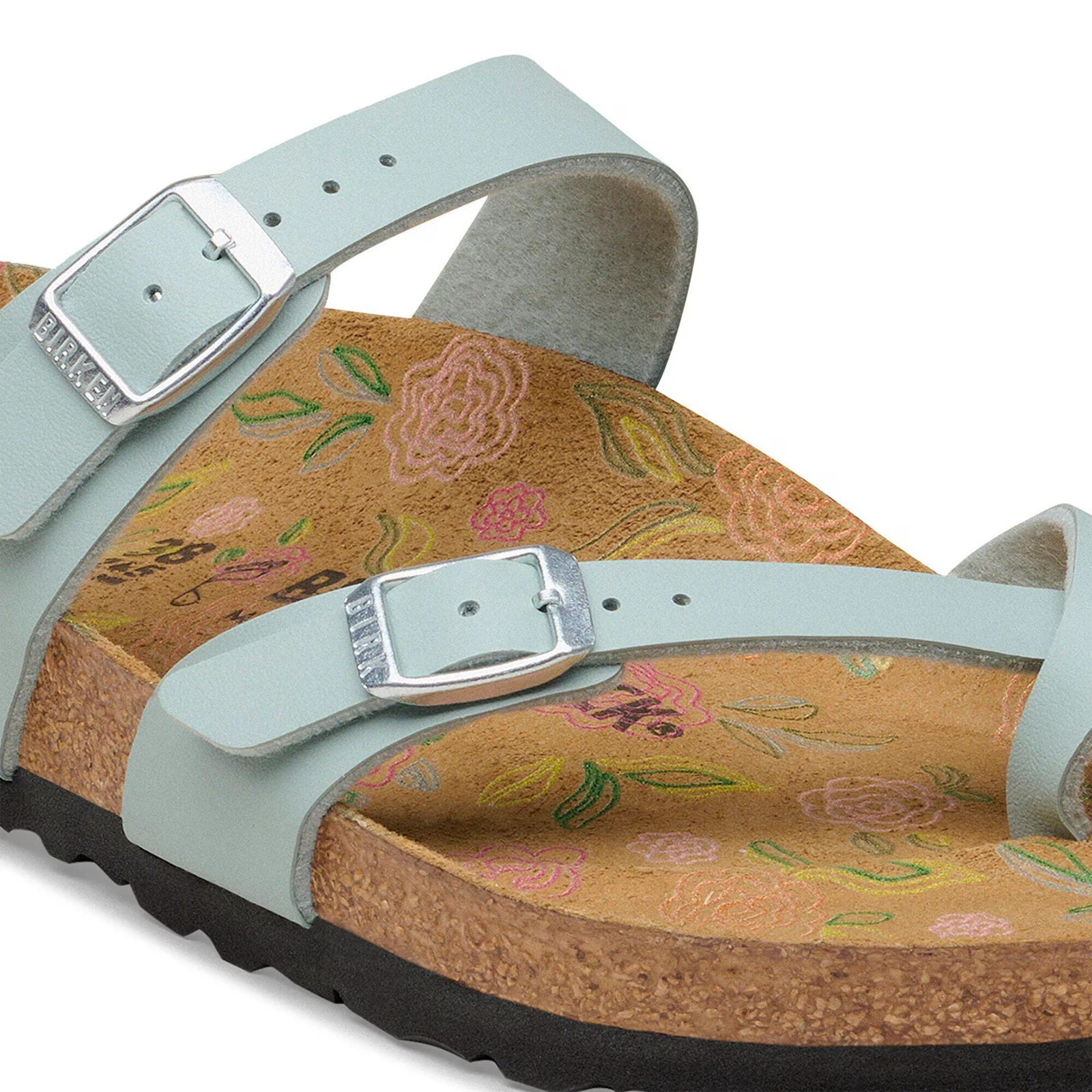 Birkenstock Mayari Sandal (Women) - Flowers Pure Sage Birko-Flor - Image 5