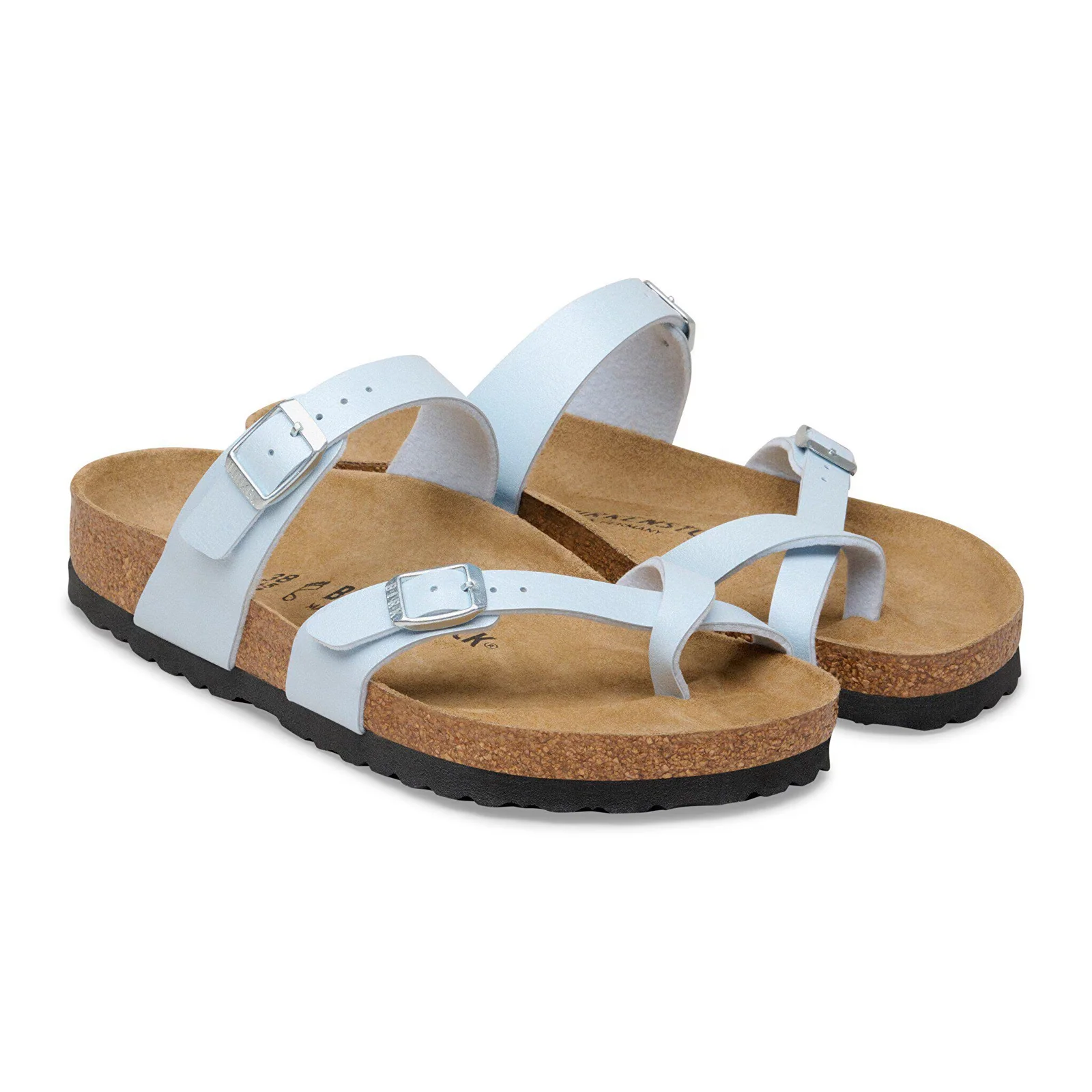 Birkenstock Mayari Sandal (Women) - Graceful Baby Blue Birko-Flor - Image 4