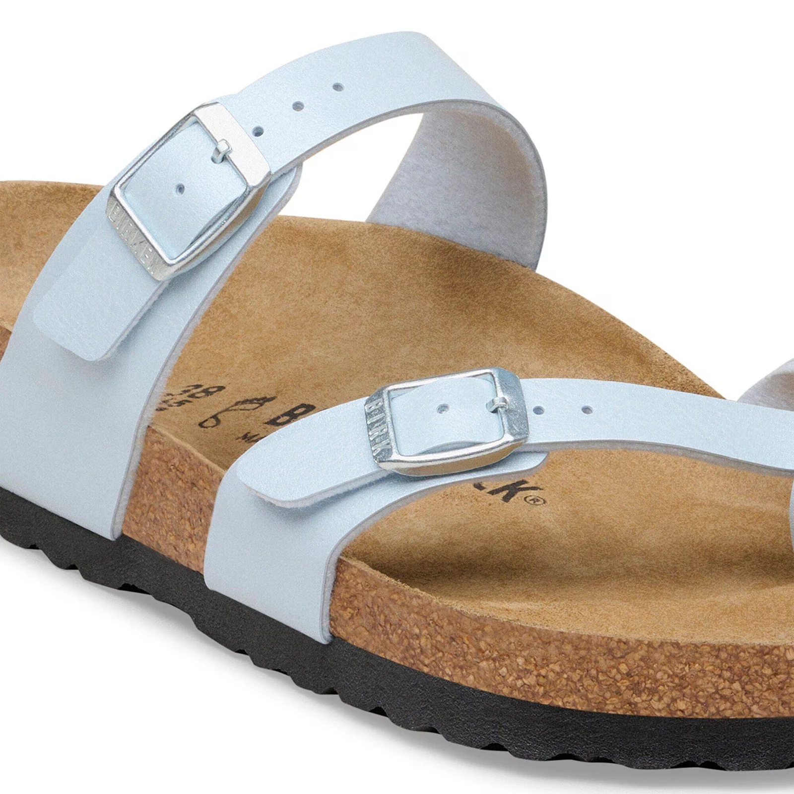 Birkenstock Mayari Sandal (Women) - Graceful Baby Blue Birko-Flor - Image 5