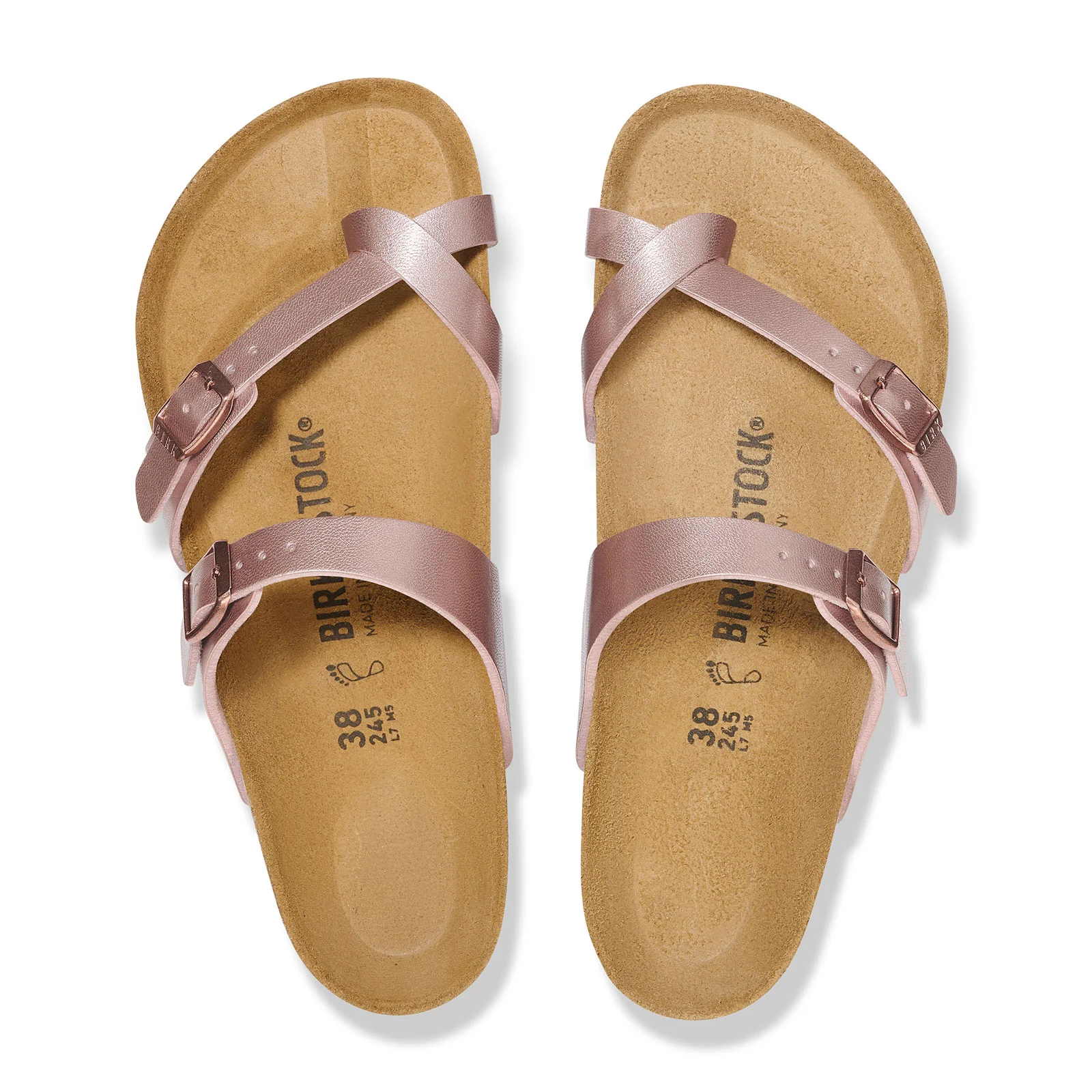 Birkenstock Mayari Sandal (Women) - Metallic Copper Birko-Flor - Image 2