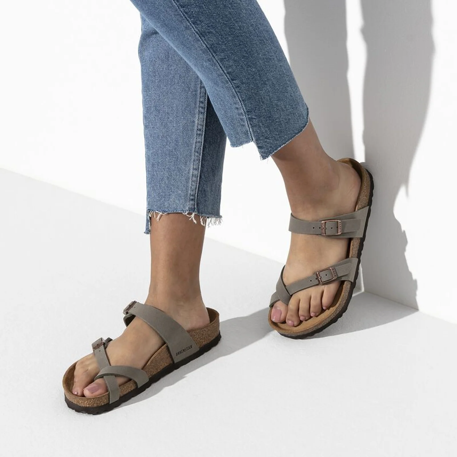 Birkenstock Mayari Sandal (Women) - Stone Birkibuc - Image 7