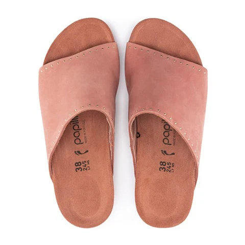 Birkenstock Namica Rivets Wedge Sandal (Women) - Earth Red Leather - Image 2