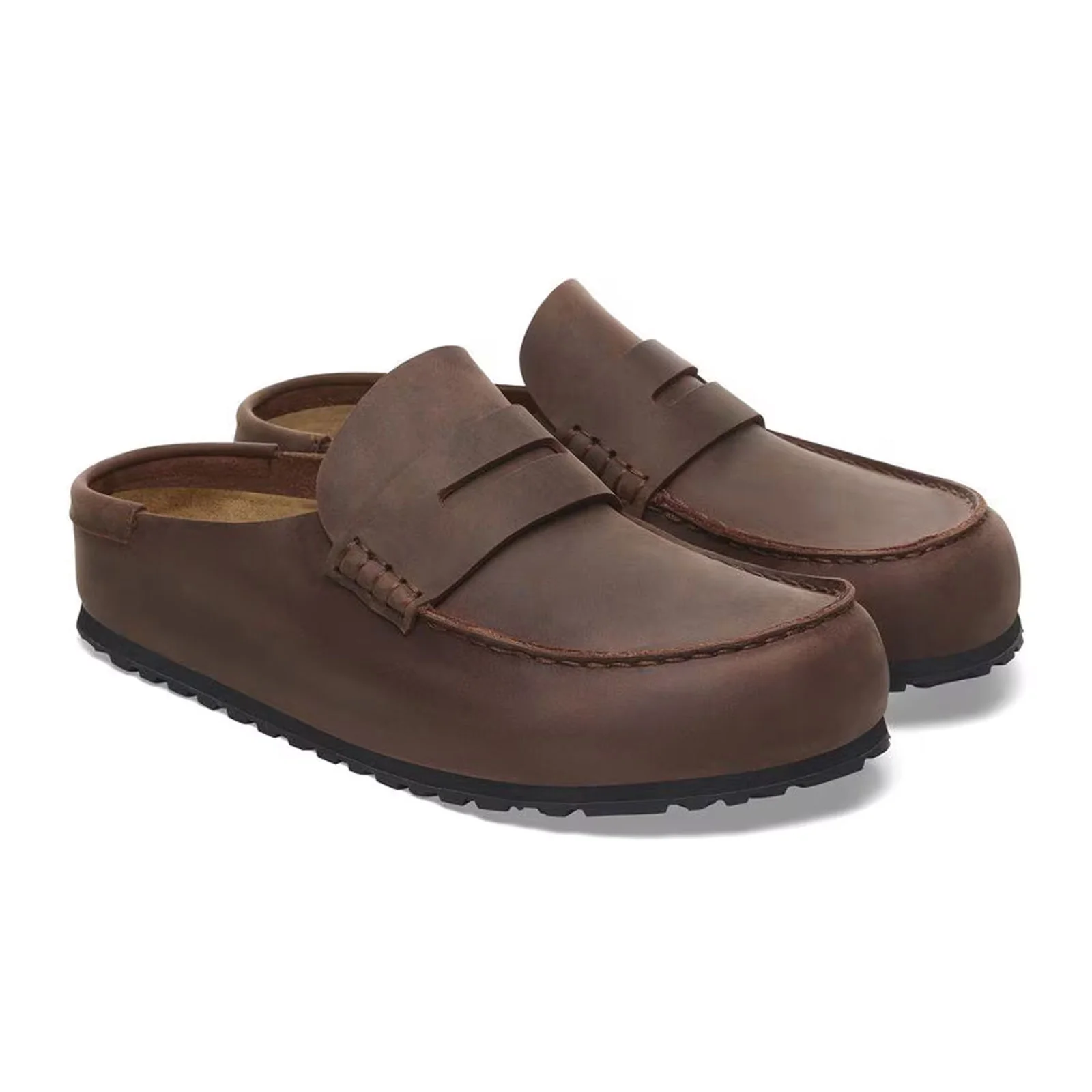 Birkenstock Naples Wrapped Clog (Men) - Habana Oiled Leather - Image 4
