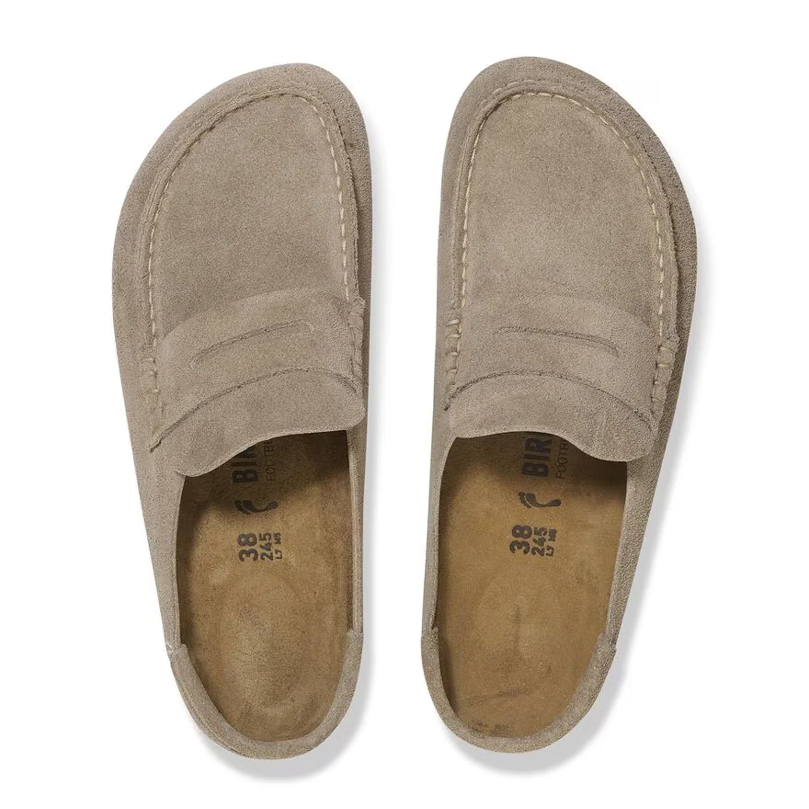 Birkenstock Naples Wrapped Clog (Men) - Taupe Suede - Image 2