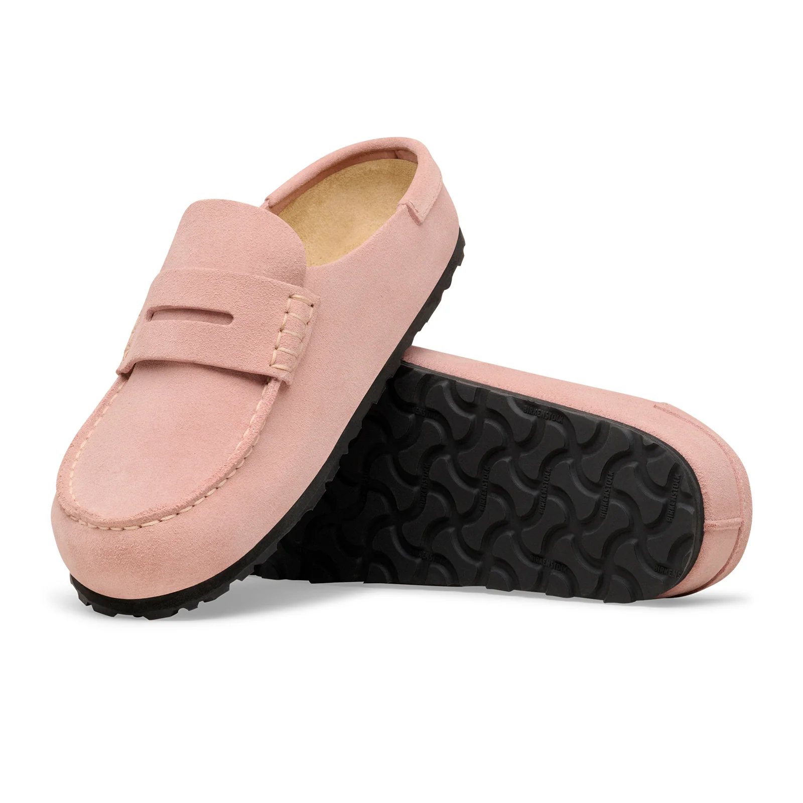 Birkenstock Naples Wrapped Narrow Clog (Women) - Pink Clay Suede - Image 2