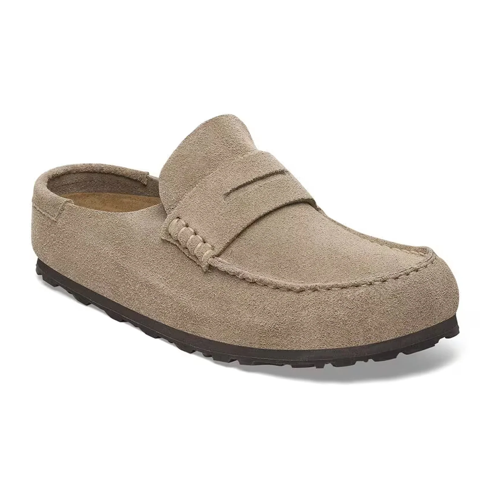 Birkenstock Naples Wrapped Narrow Clog (Women) - Taupe Suede