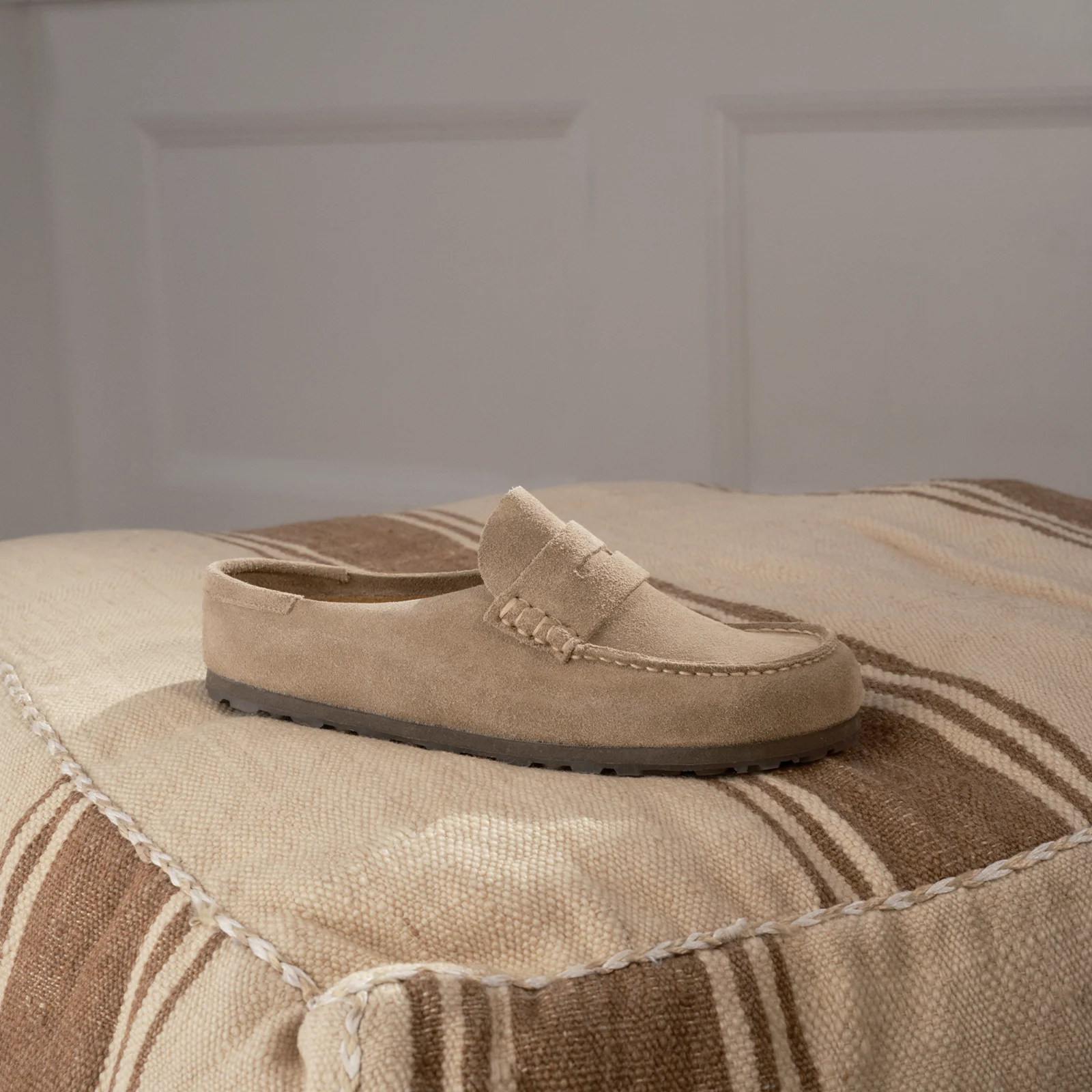 Birkenstock Naples Wrapped Narrow Clog (Women) - Taupe Suede - Image 9
