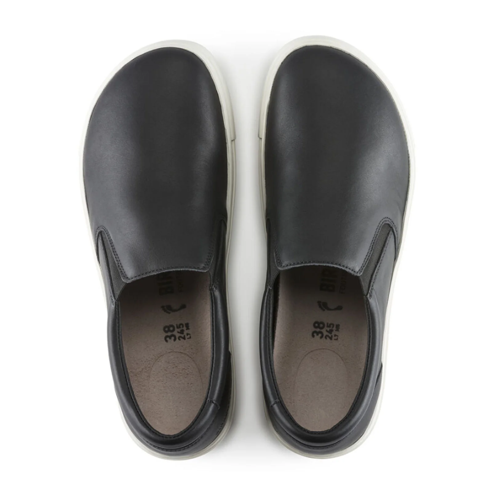 Birkenstock Oswego Narrow Slip On Sneaker (Women) - Black Leather - Image 2