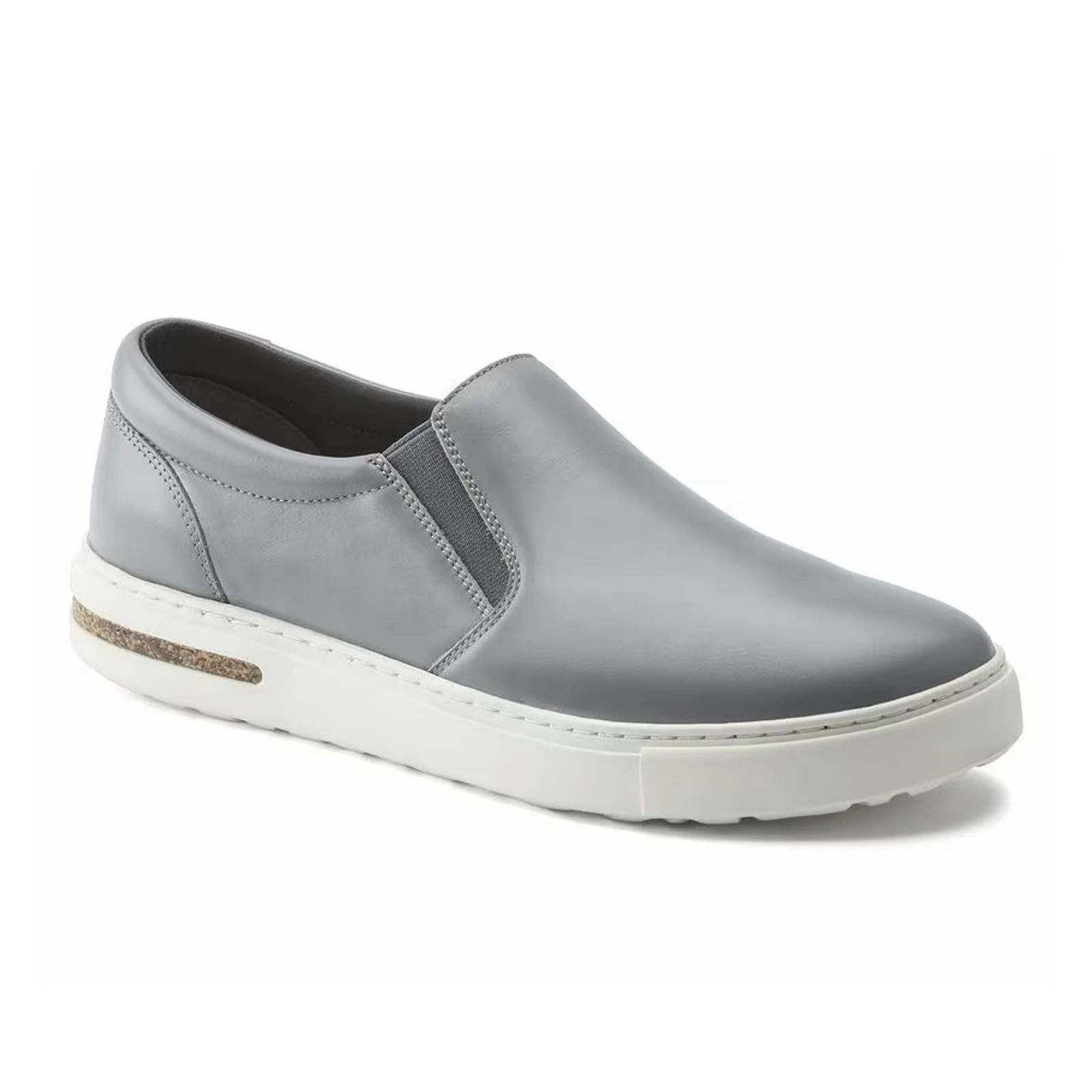 Birkenstock Oswego Narrow Slip On Sneaker (Women) - Gray Leather