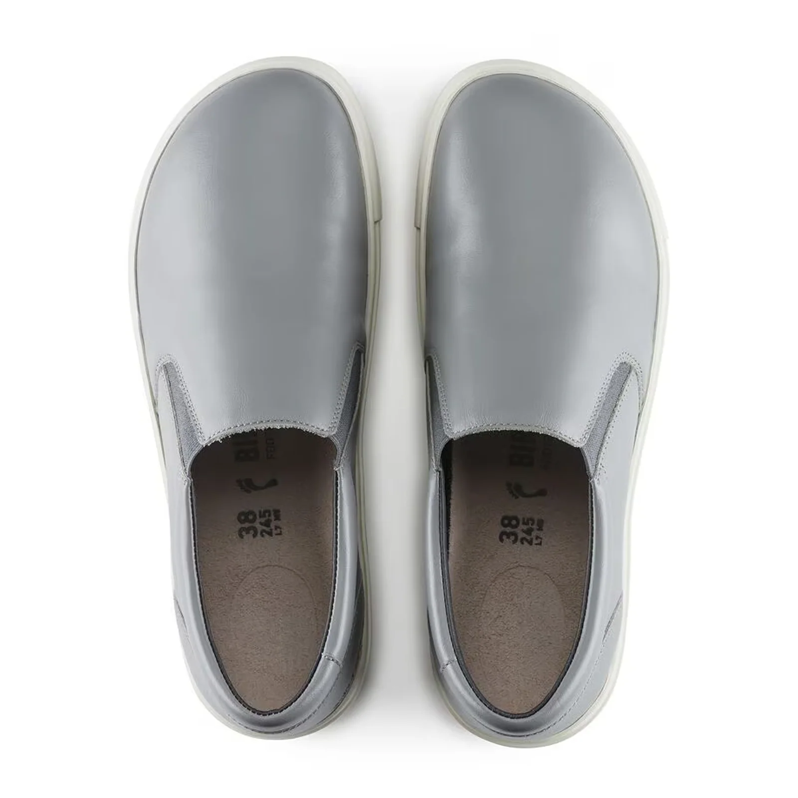 Birkenstock Oswego Narrow Slip On Sneaker (Women) - Gray Leather - Image 2