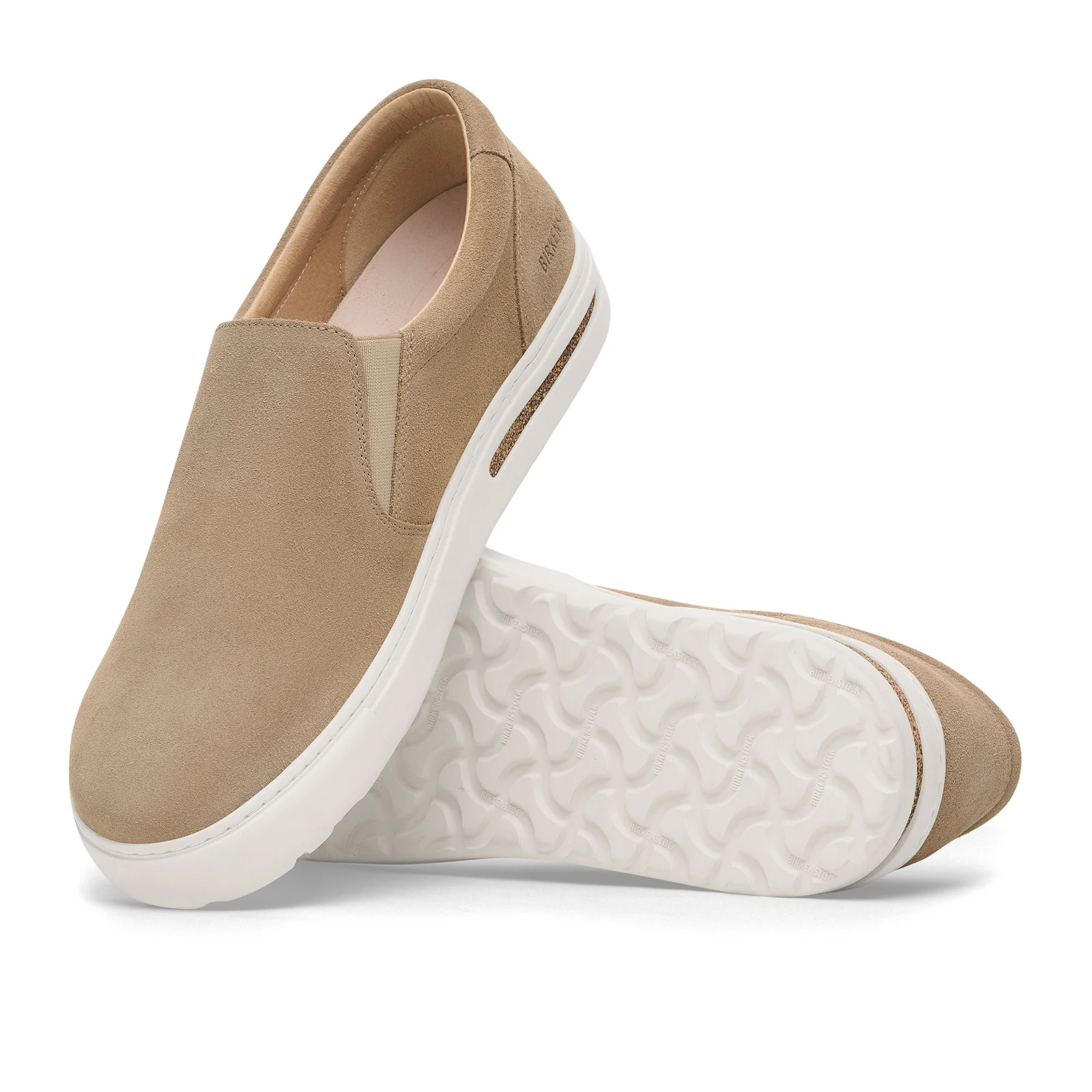 Birkenstock Oswego Narrow Slip On Sneaker (Women) - Taupe Suede - Image 3