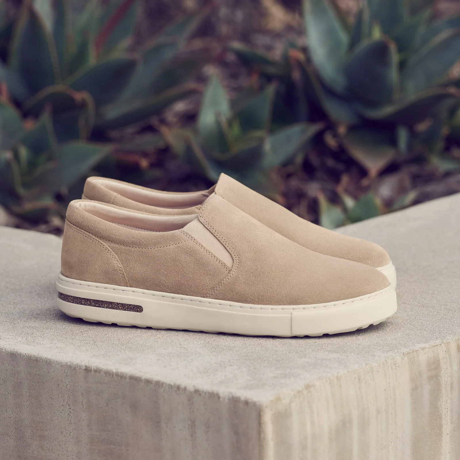 Birkenstock Oswego Narrow Slip On Sneaker (Women) - Taupe Suede - Image 8