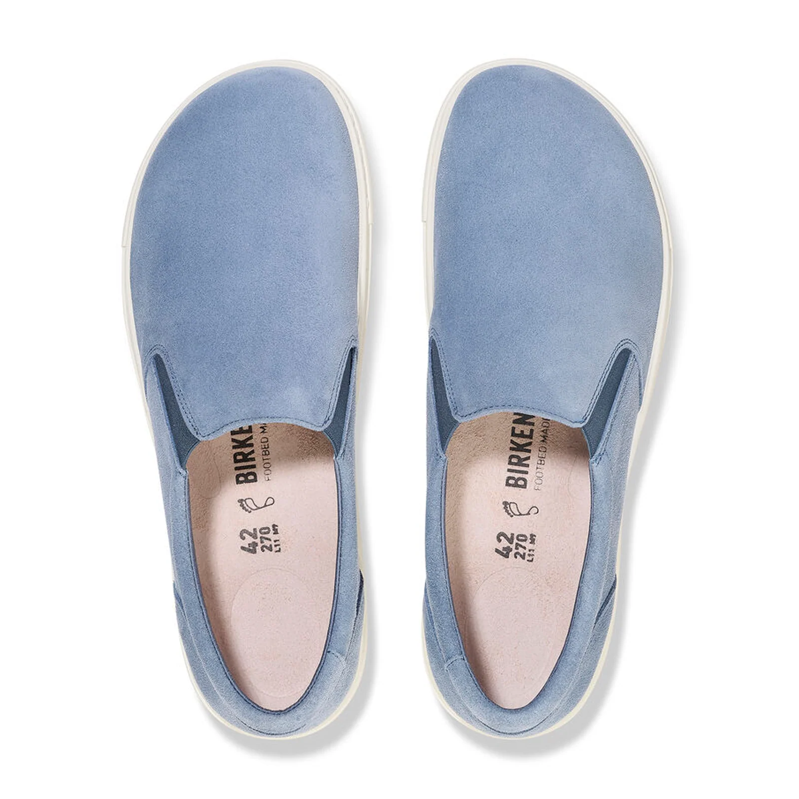 Birkenstock Oswego Slip On Sneaker (Men) - Elemental Blue Suede - Image 2