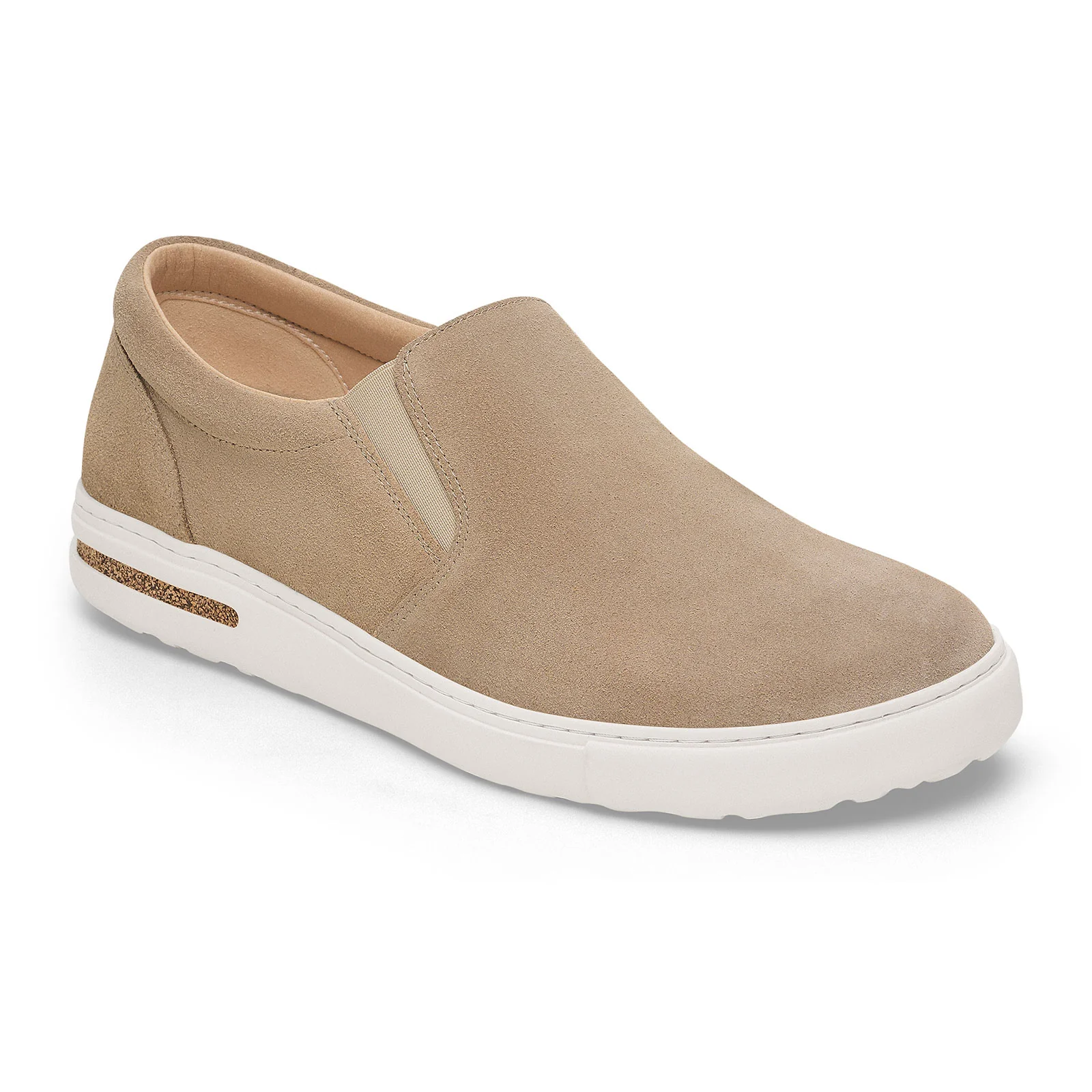 Birkenstock Oswego Slip On Sneaker (Men) - Taupe Suede