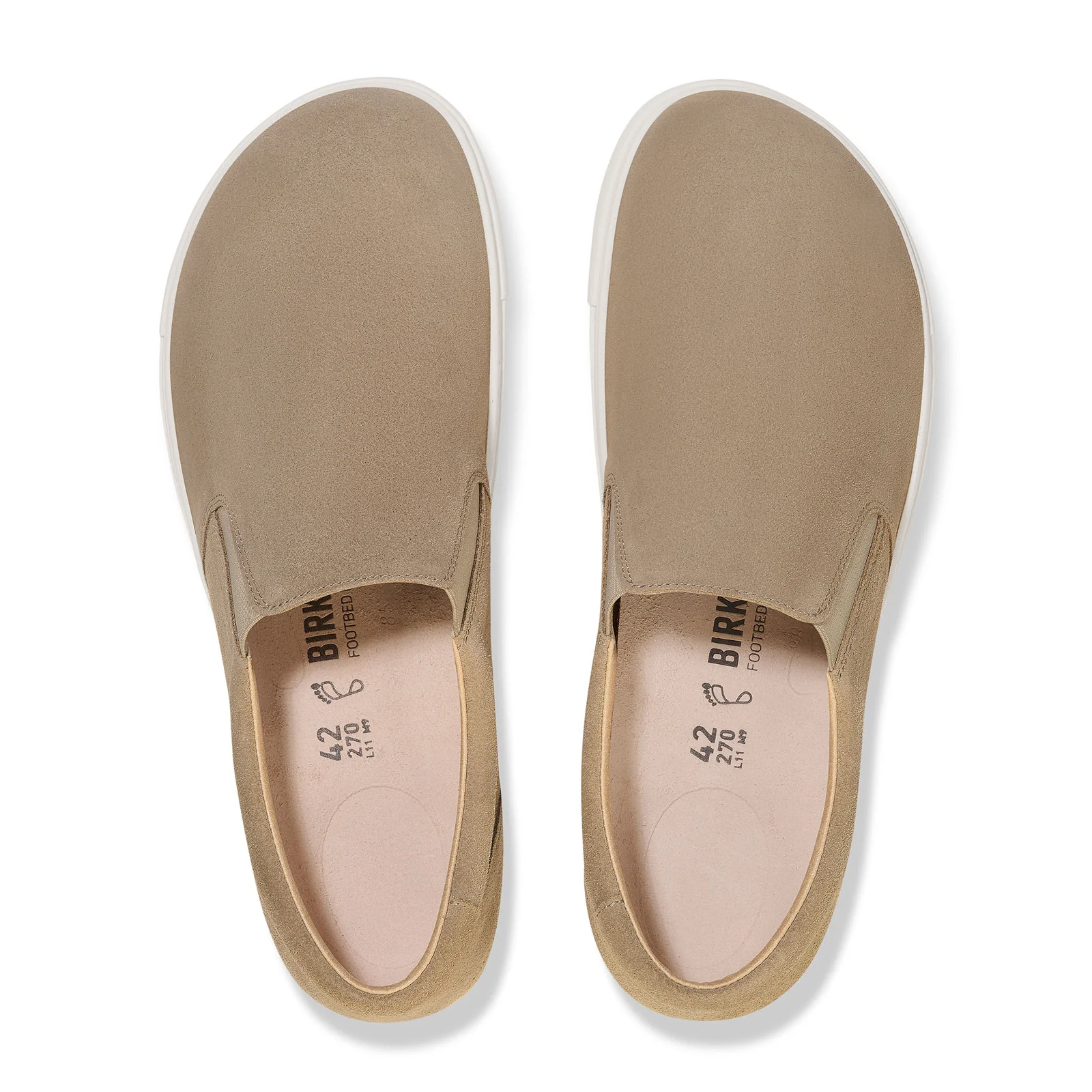 Birkenstock Oswego Slip On Sneaker (Men) - Taupe Suede - Image 2