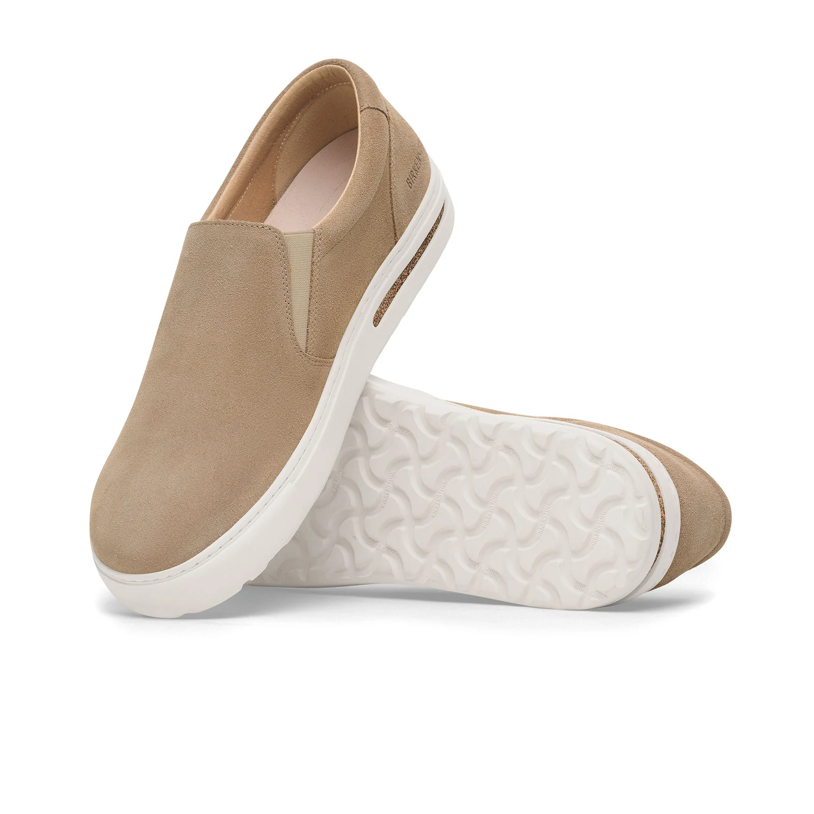 Birkenstock Oswego Slip On Sneaker (Men) - Taupe Suede - Image 3