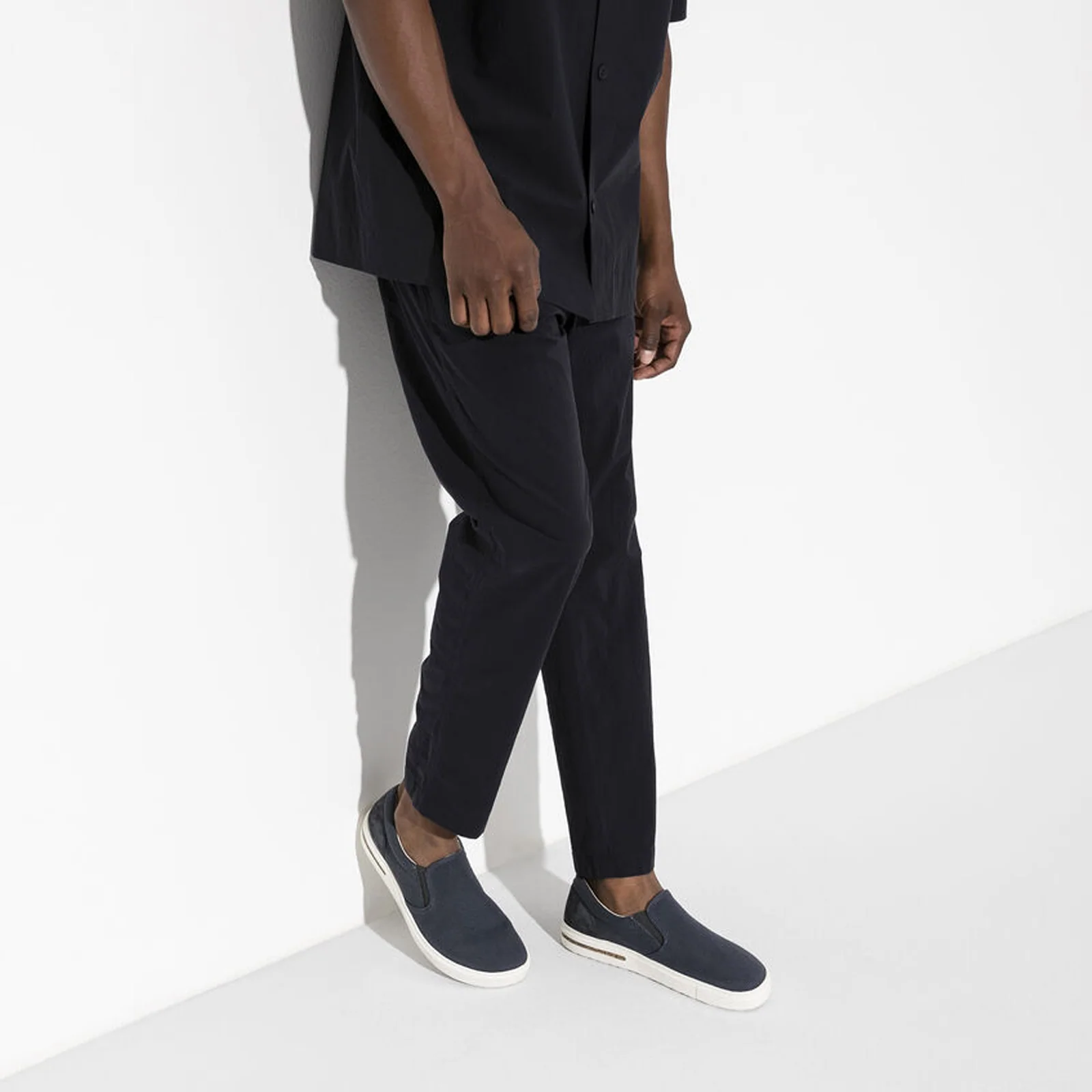 Birkenstock Oswego Slip On Sneaker (Women) - Midnight Canvas - Image 5