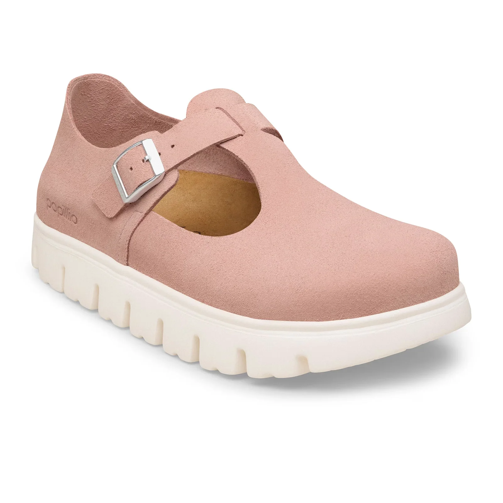 Birkenstock Paris Chunky Narrow Mary Jane (Women) - Pink Clay Suede