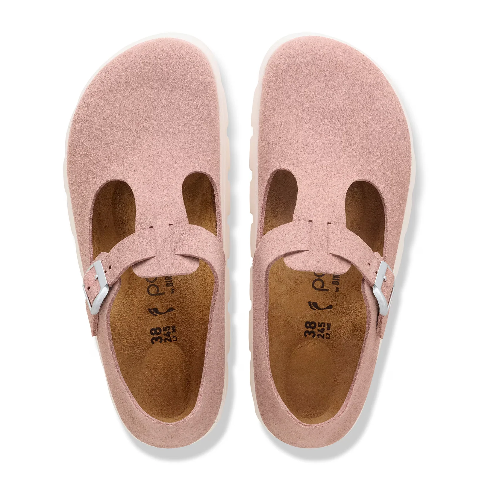 Birkenstock Paris Chunky Narrow Mary Jane (Women) - Pink Clay Suede - Image 2
