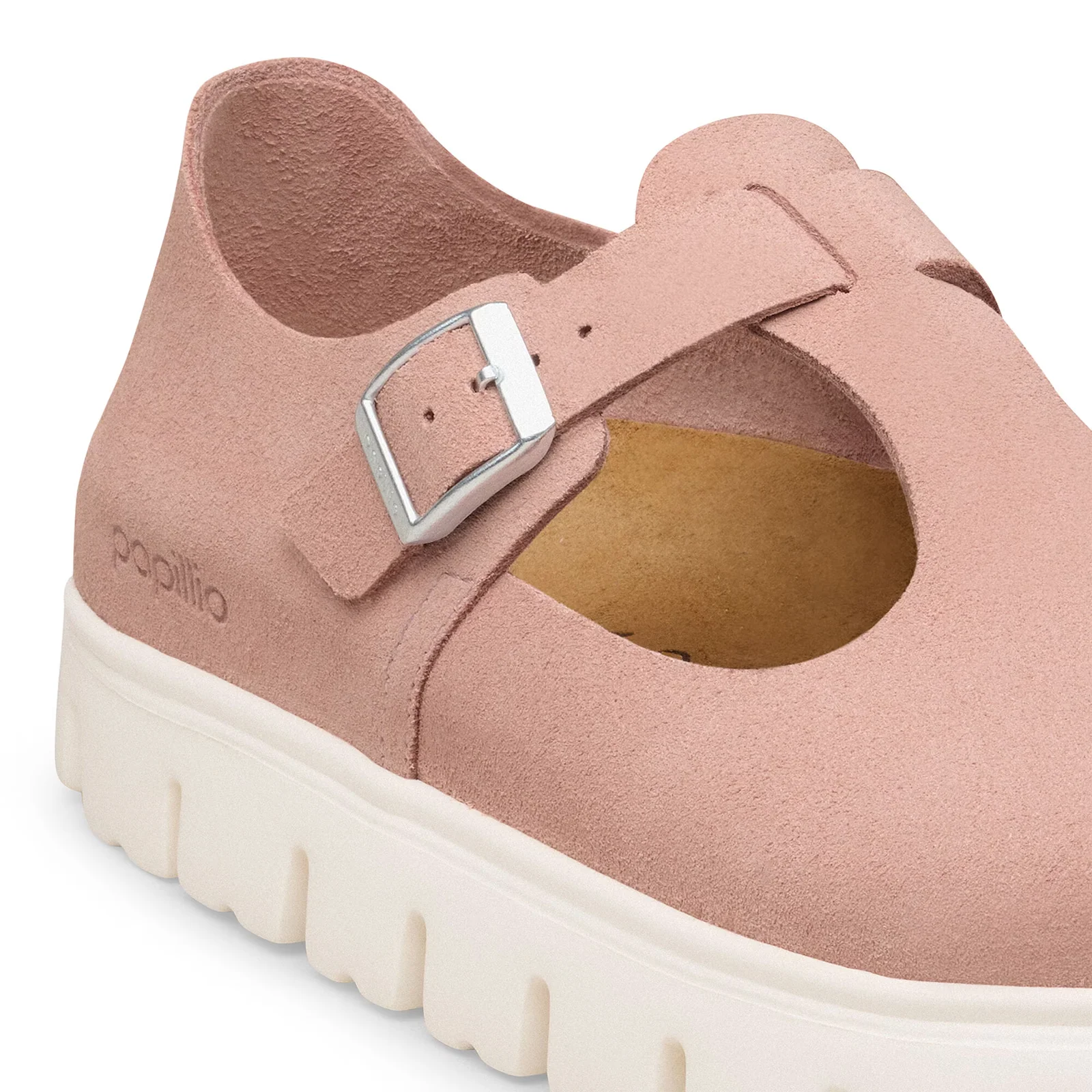 Birkenstock Paris Chunky Narrow Mary Jane (Women) - Pink Clay Suede - Image 5