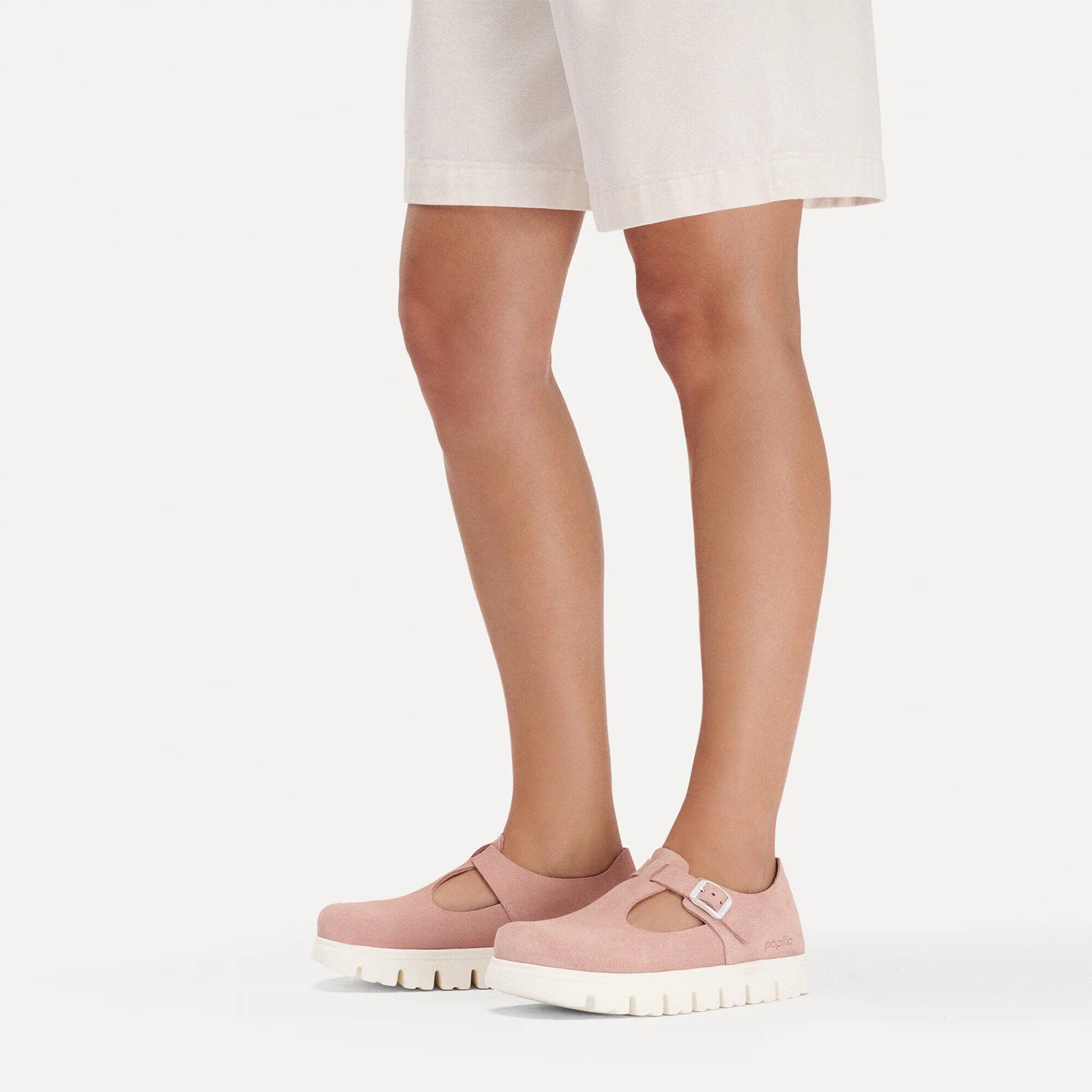Birkenstock Paris Chunky Narrow Mary Jane (Women) - Pink Clay Suede - Image 6