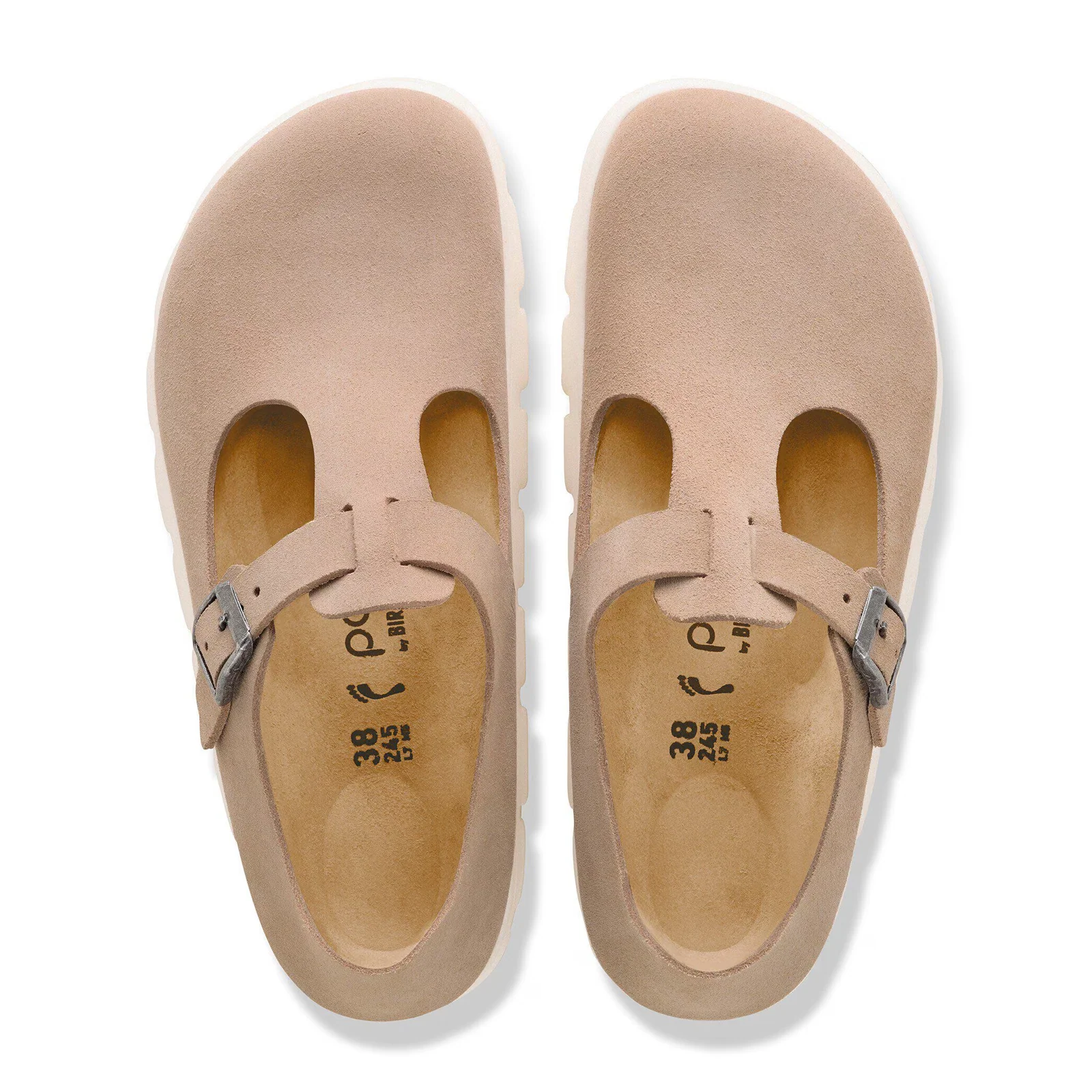 Birkenstock Paris Chunky Narrow Mary Jane (Women) - Warm Sand Suede - Image 2