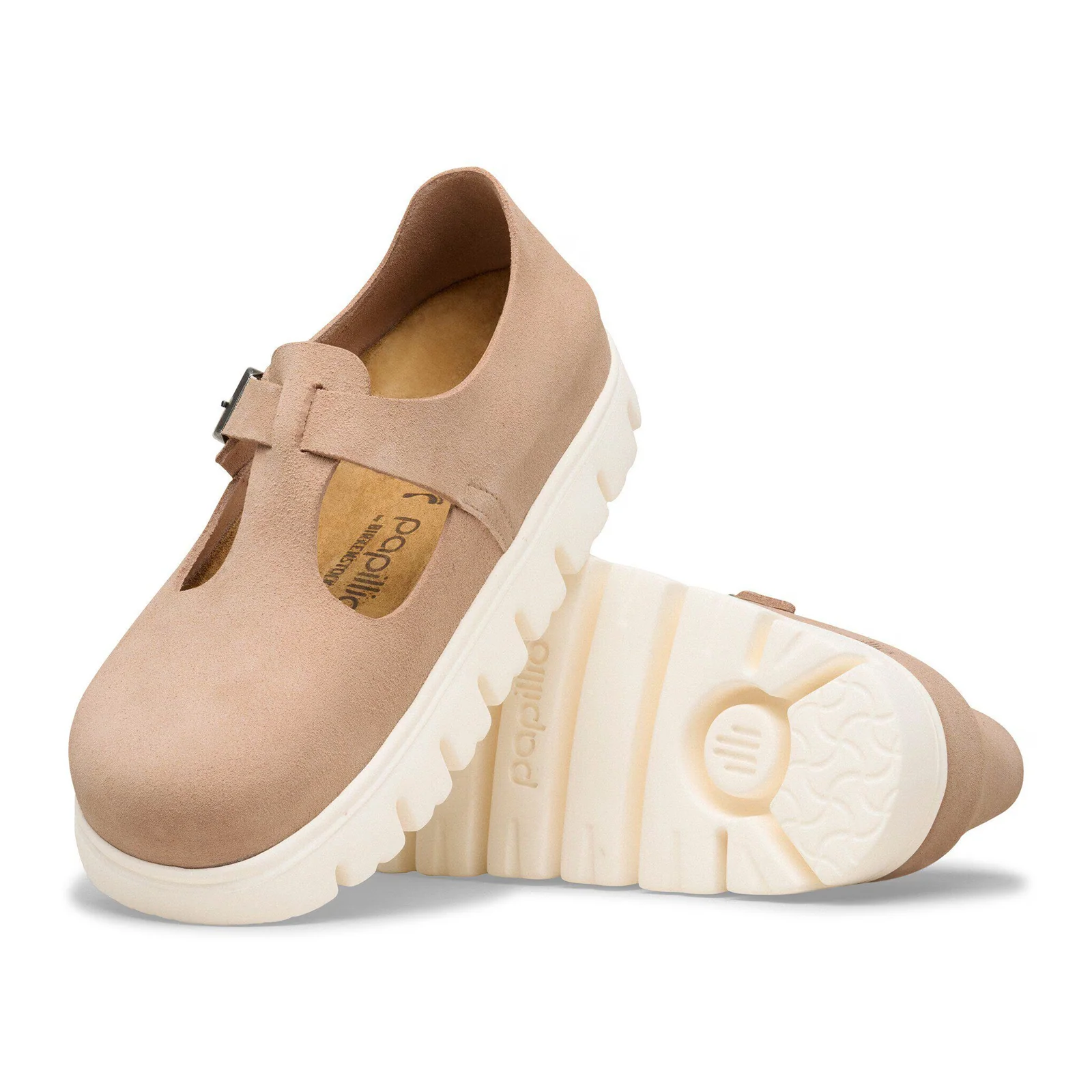 Birkenstock Paris Chunky Narrow Mary Jane (Women) - Warm Sand Suede - Image 3