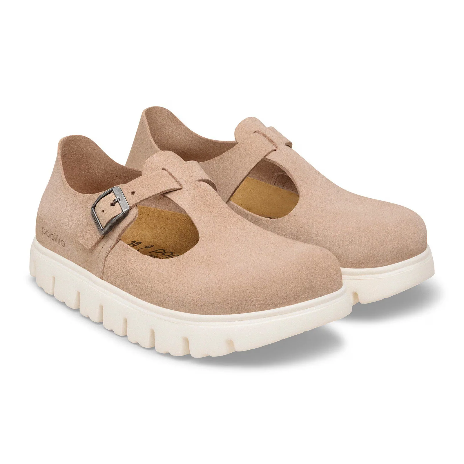 Birkenstock Paris Chunky Narrow Mary Jane (Women) - Warm Sand Suede - Image 4