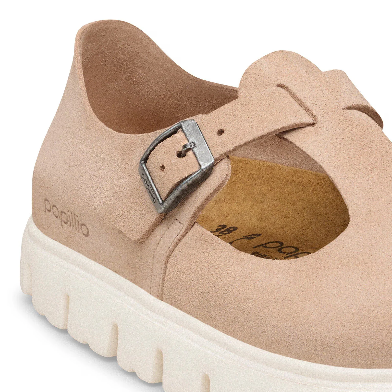 Birkenstock Paris Chunky Narrow Mary Jane (Women) - Warm Sand Suede - Image 5
