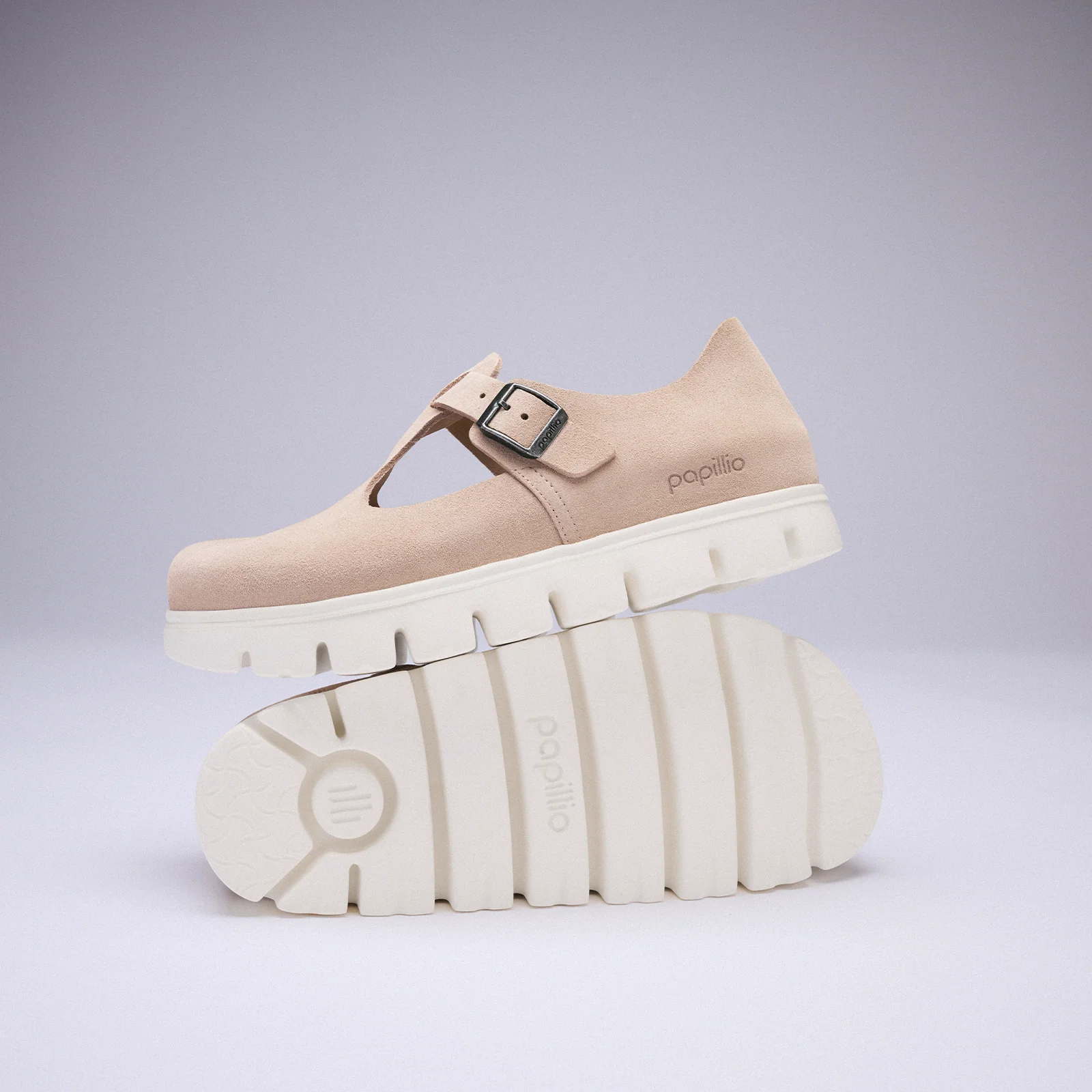 Birkenstock Paris Chunky Narrow Mary Jane (Women) - Warm Sand Suede - Image 9