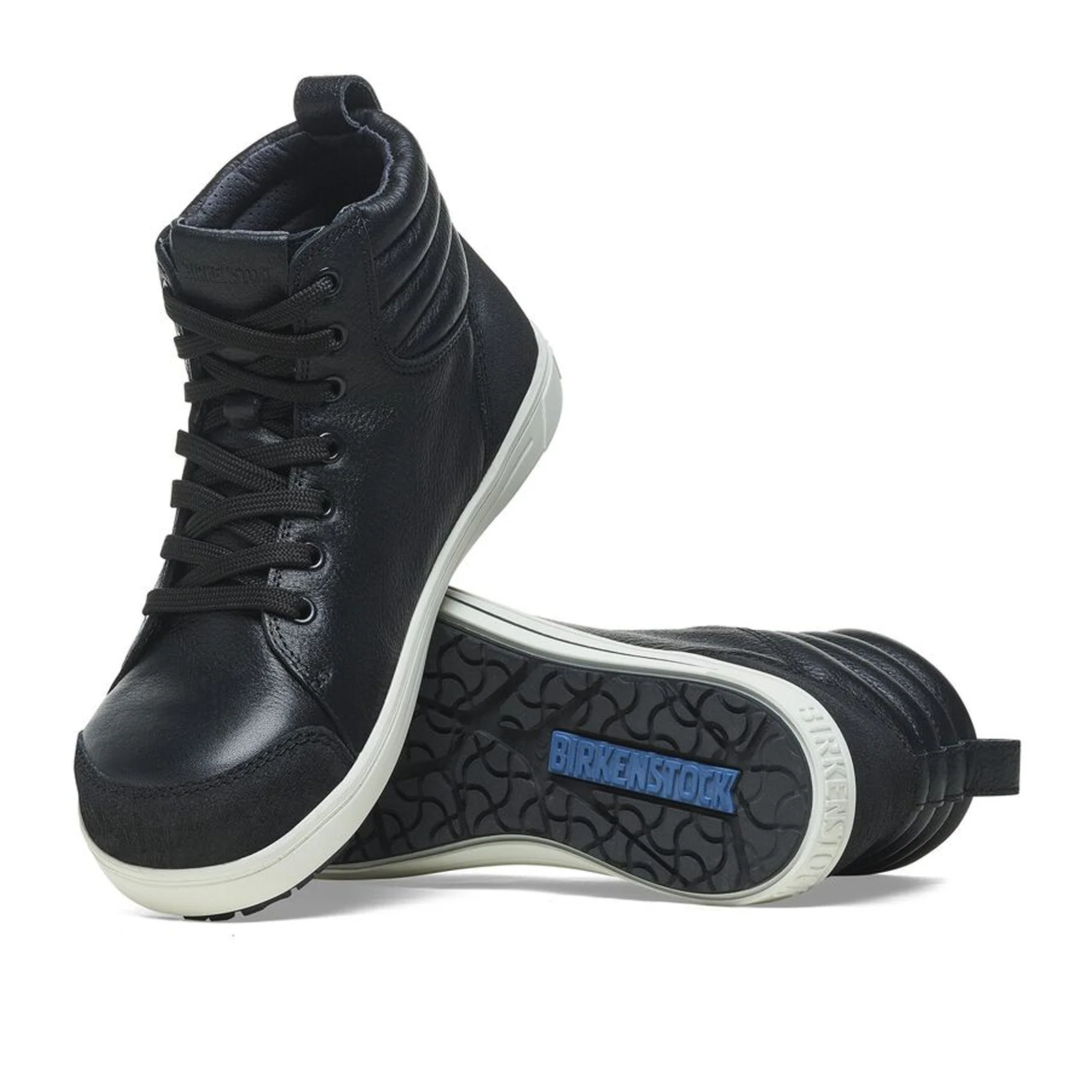 Birkenstock QS700 High Top Steel Toe Safety Shoe (Unisex) - Black Leather - Image 3